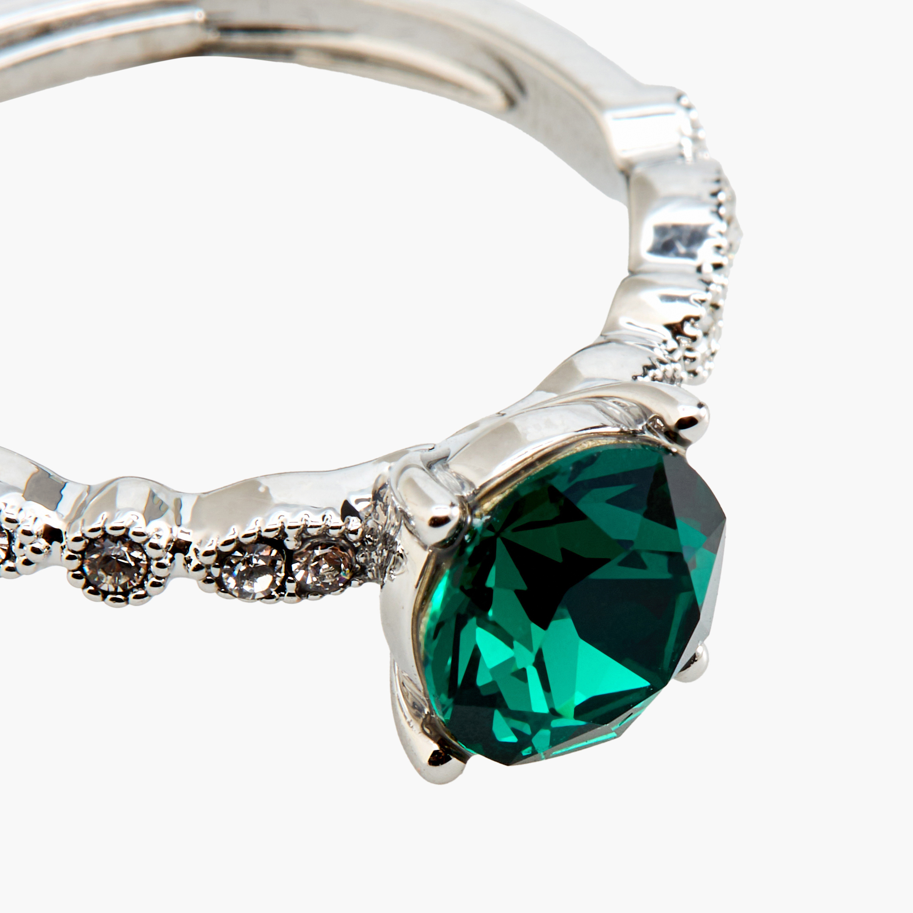 Swarovski Silver Tone Ring-women-watchesandjewellery-jewellery-rings-image-4