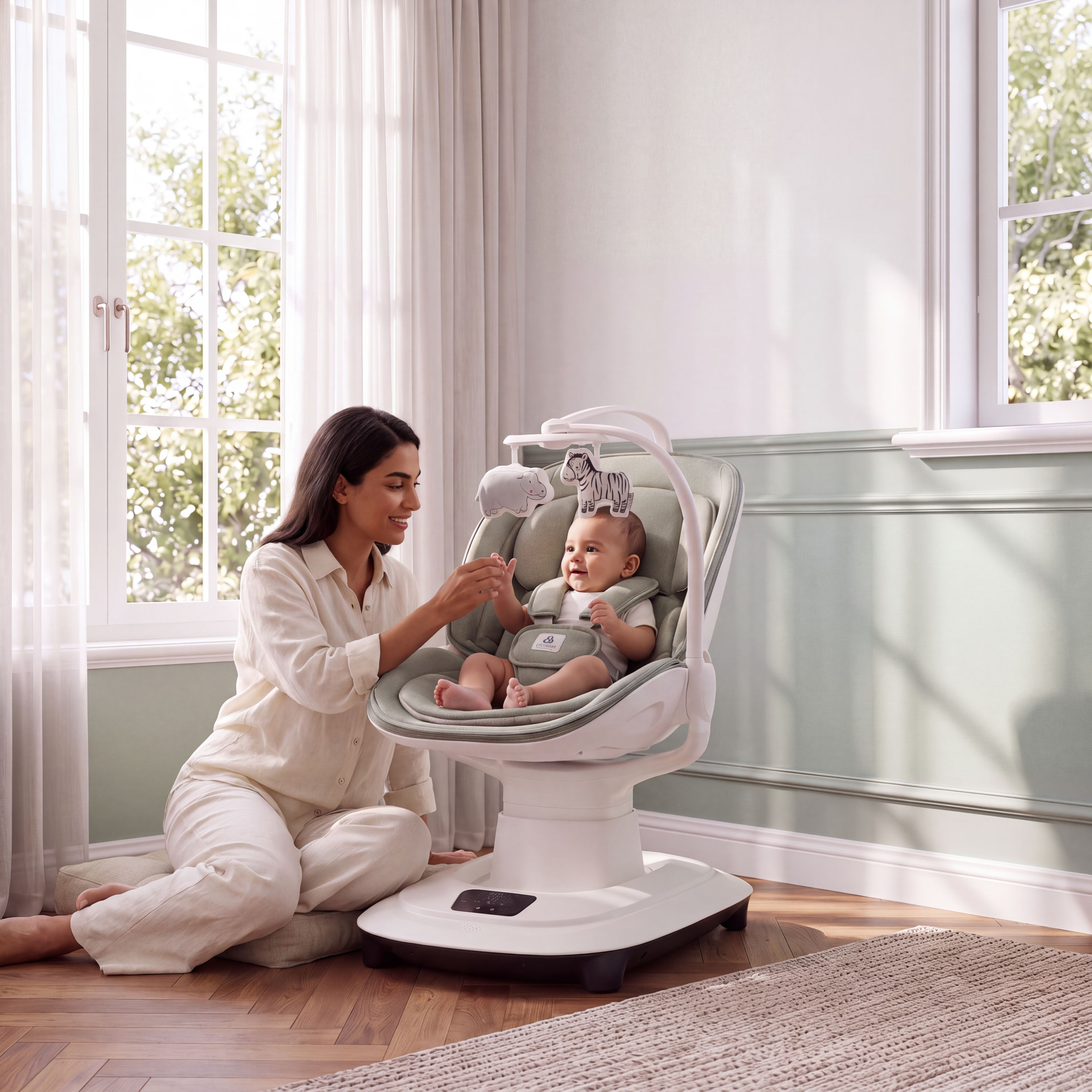 أرجوحة متعددة الحركات كلايتون من ماستيلا-baby-infantactivity-swings-image-4