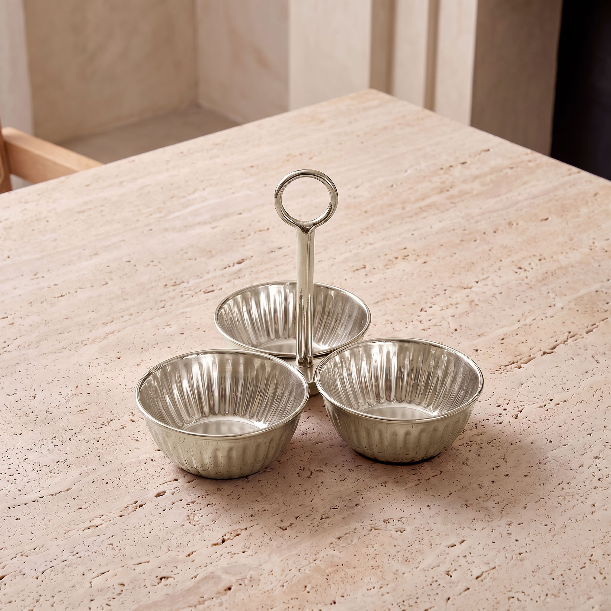 طقم توابل 3 أوعية بارزة الملمس-household-dining-dinnerware-bowls-image-1