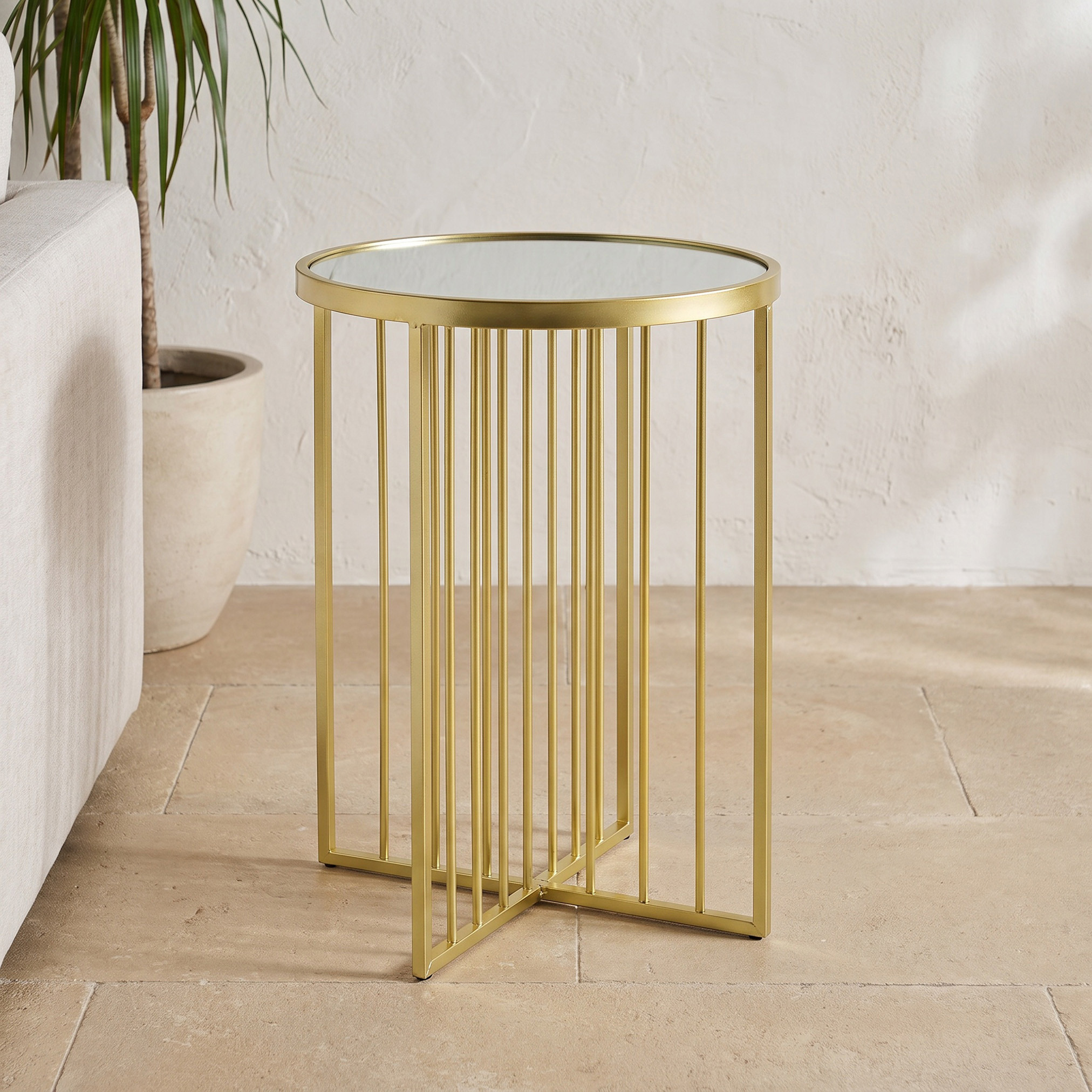 Mirror Top Accent Table-furniture-livingroom-consoletablesandmirrors-image-1