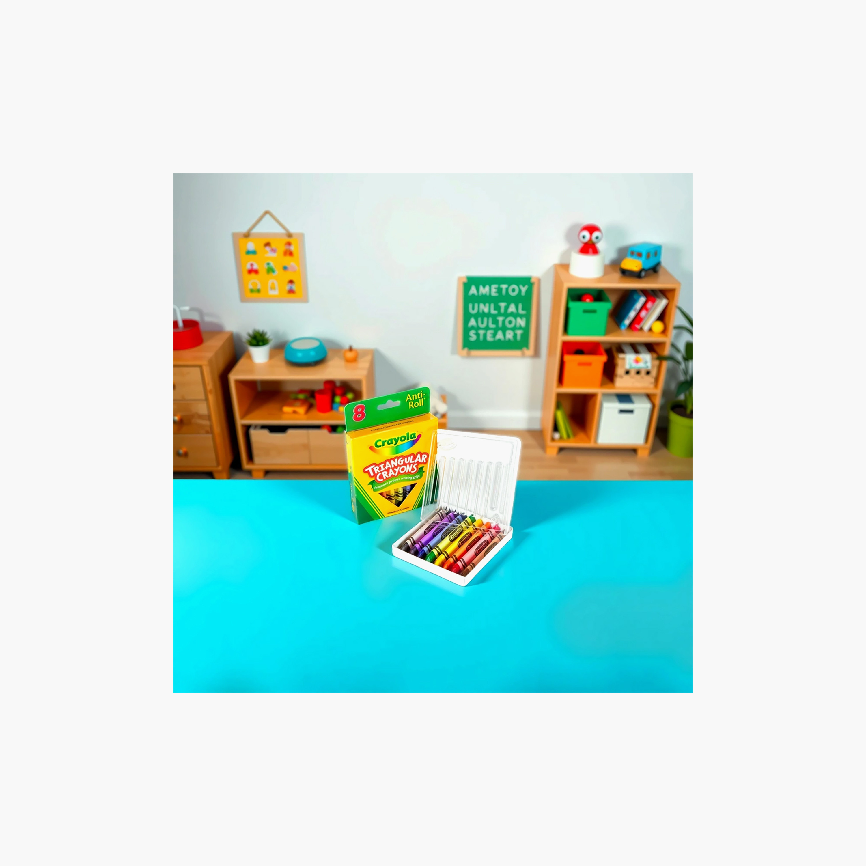 Crayola 16-Piece Anti-Roll Triangular Crayons-school-artsandcrafts-image-3