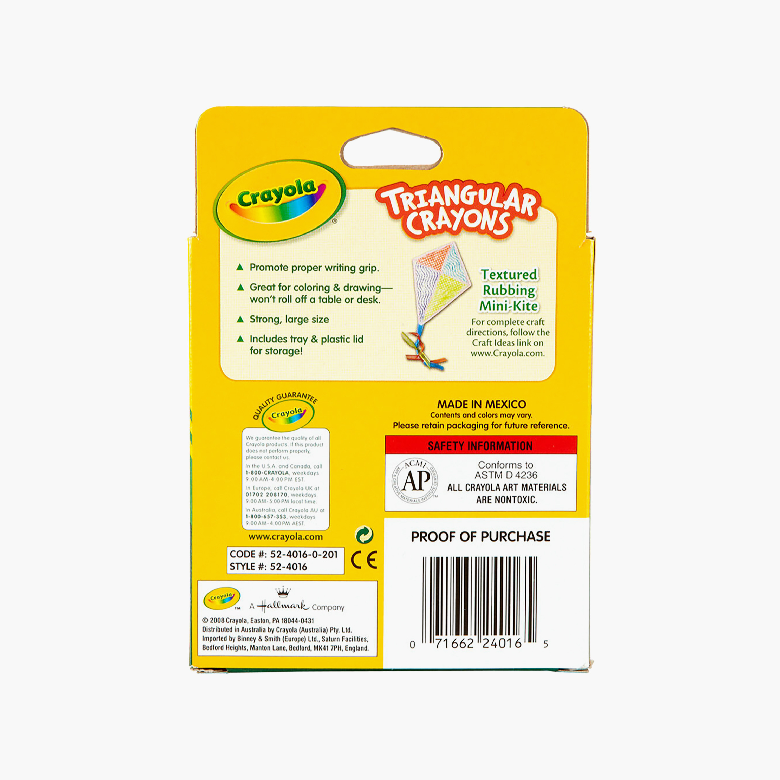 Crayola 16-Piece Anti-Roll Triangular Crayons-school-artsandcrafts-image-6