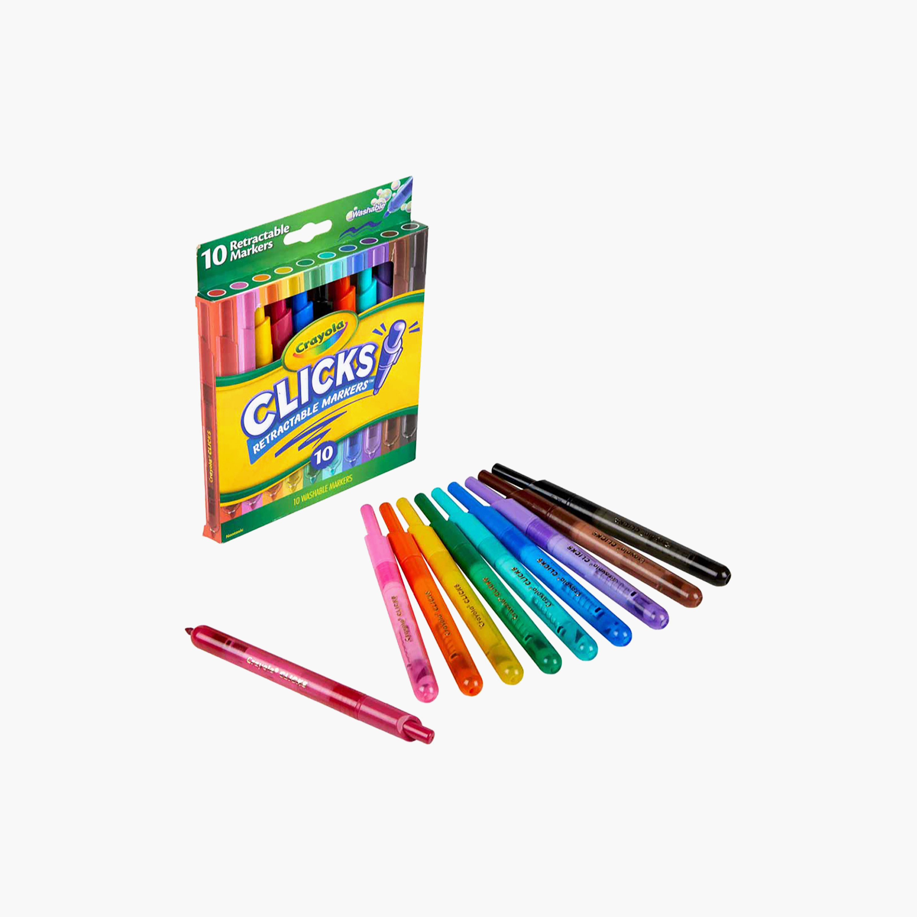 Crayola 10-Piece Clicks Retractable Washable Markers-school-artsandcrafts-image-2