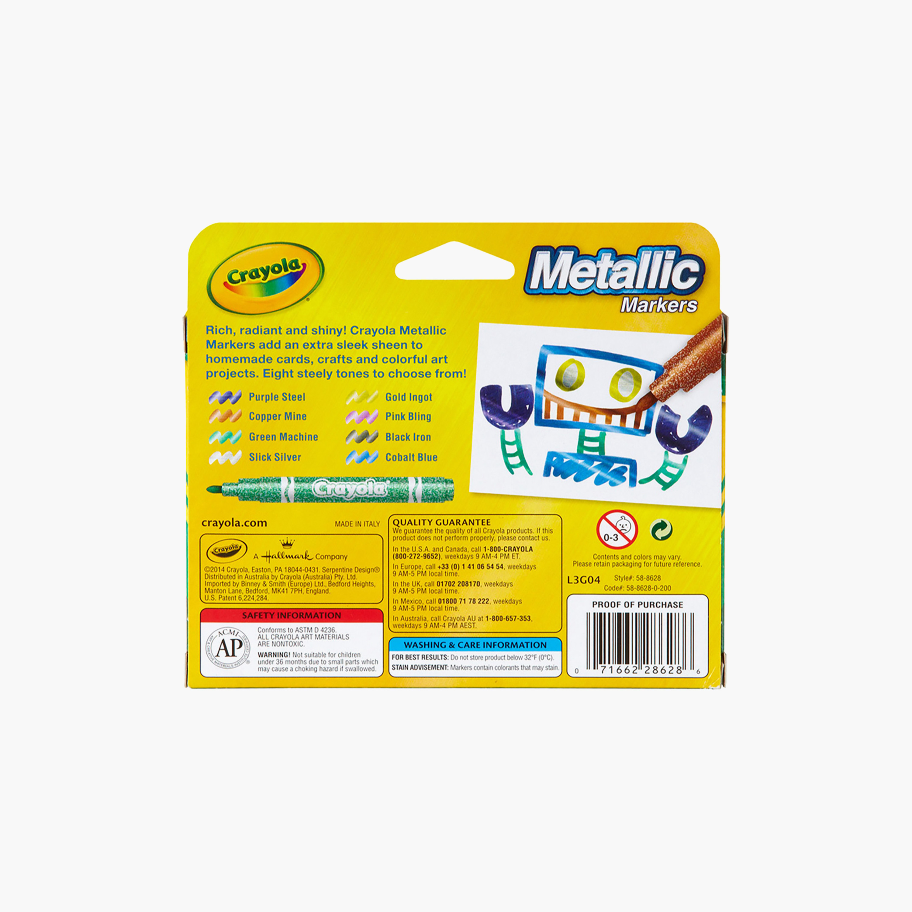 Crayola 8-Piece Metallic Markers-school-artsandcrafts-image-5