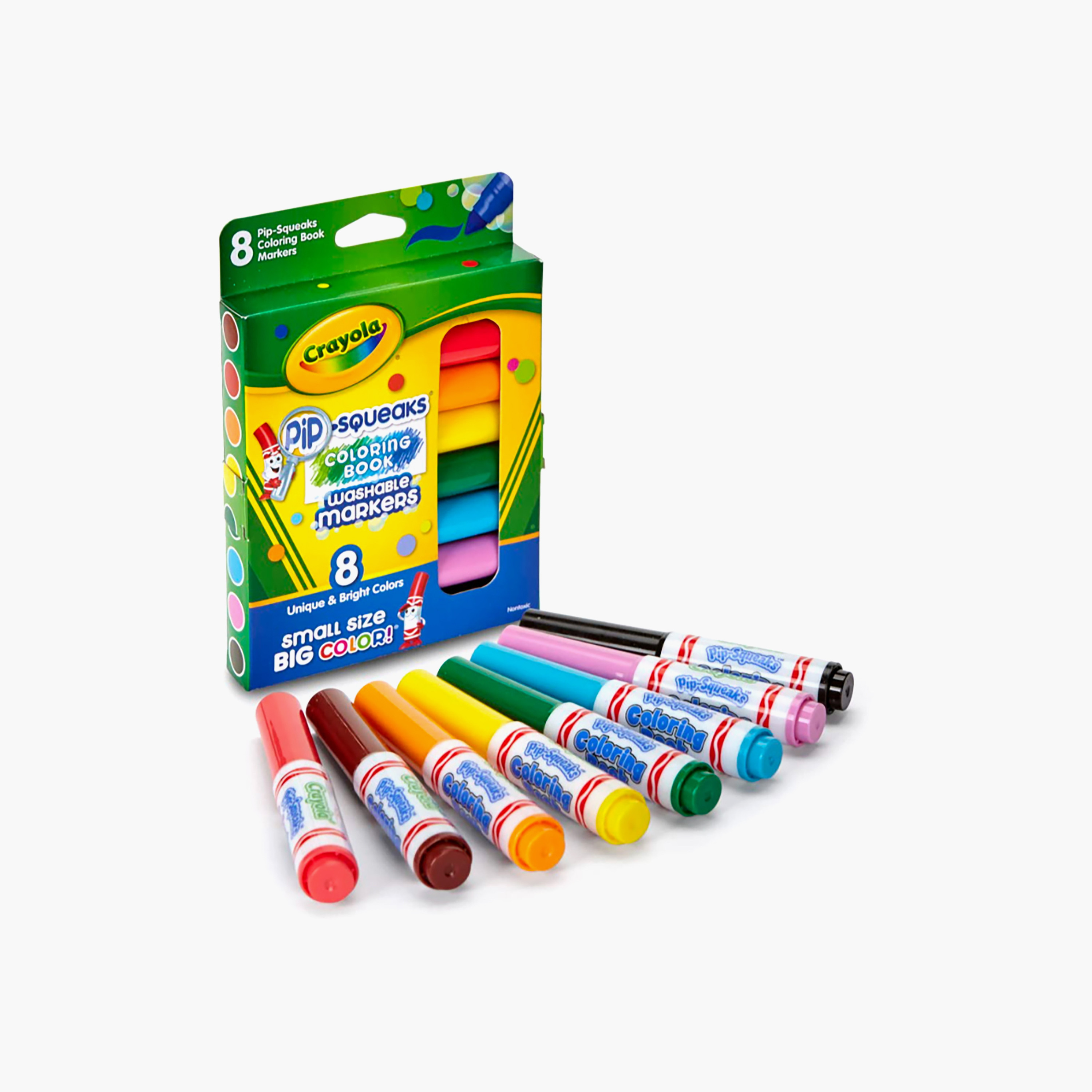 Crayola 8-Piece Pip-Squeaks Colouring Book Washable Markers-school-artsandcrafts-image-2