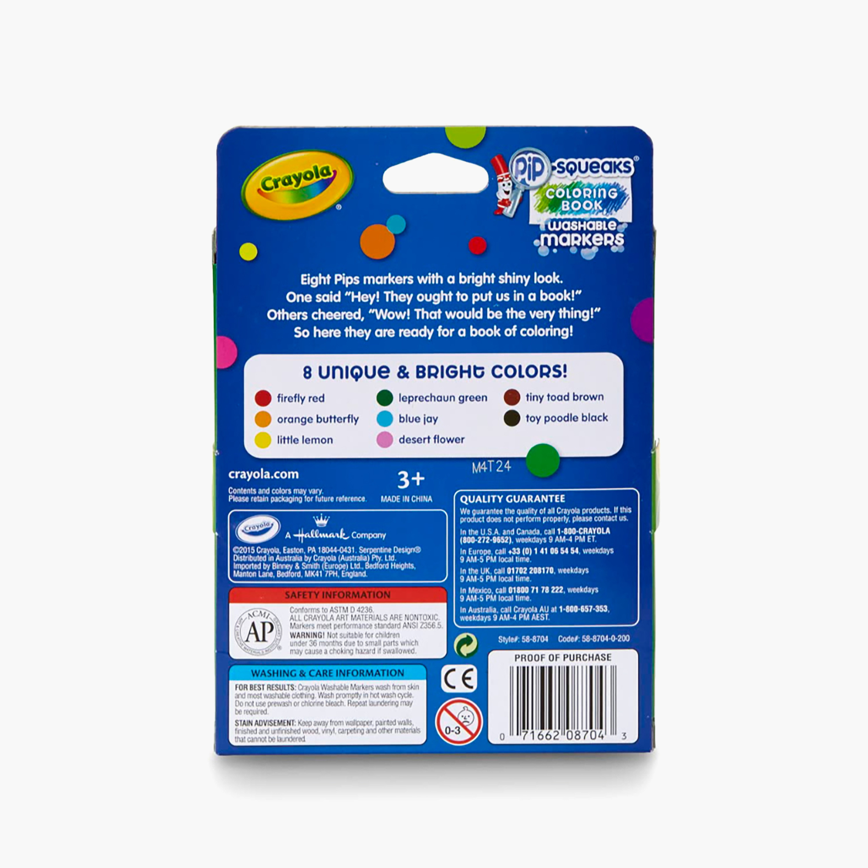 Crayola 8-Piece Pip-Squeaks Colouring Book Washable Markers-school-artsandcrafts-image-4