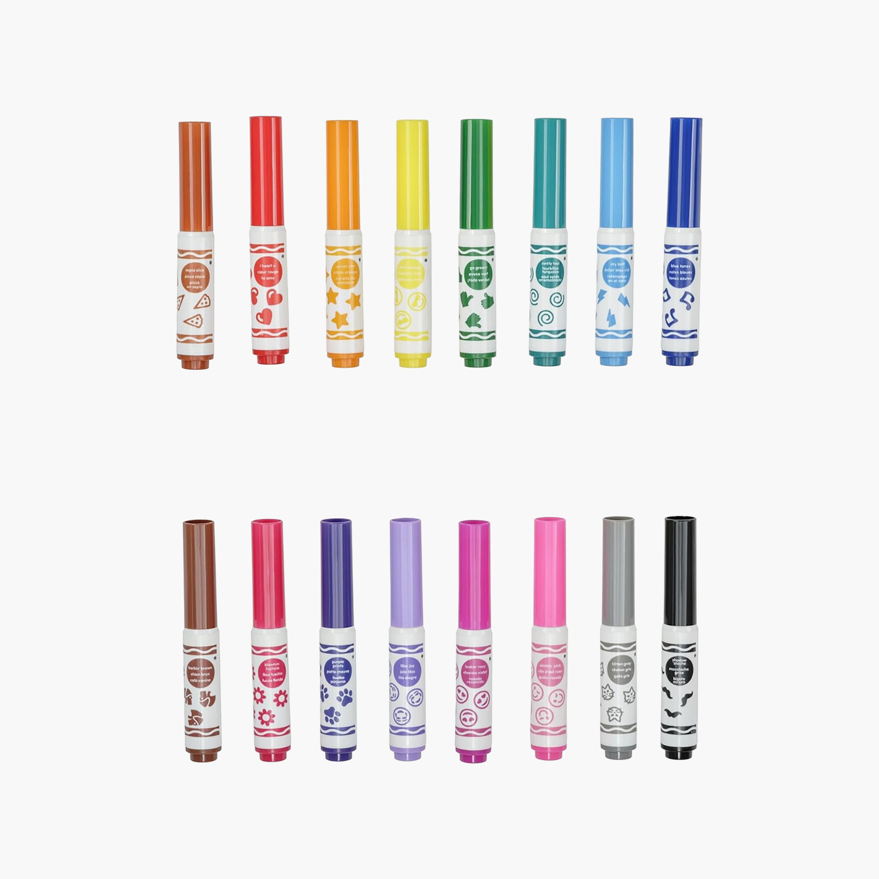 Crayola 16-Piece Pip-Squeaks Emoji Stamper Markers-school-artsandcrafts-image-1