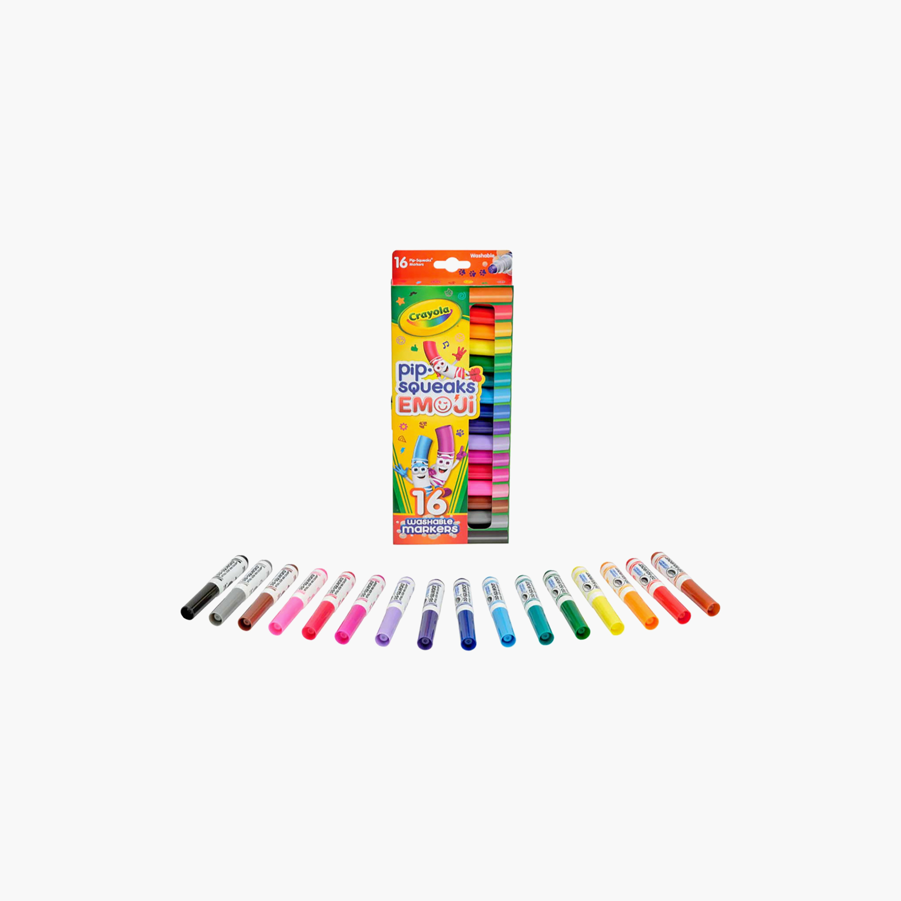 Crayola 16-Piece Pip-Squeaks Emoji Stamper Markers-school-artsandcrafts-image-2