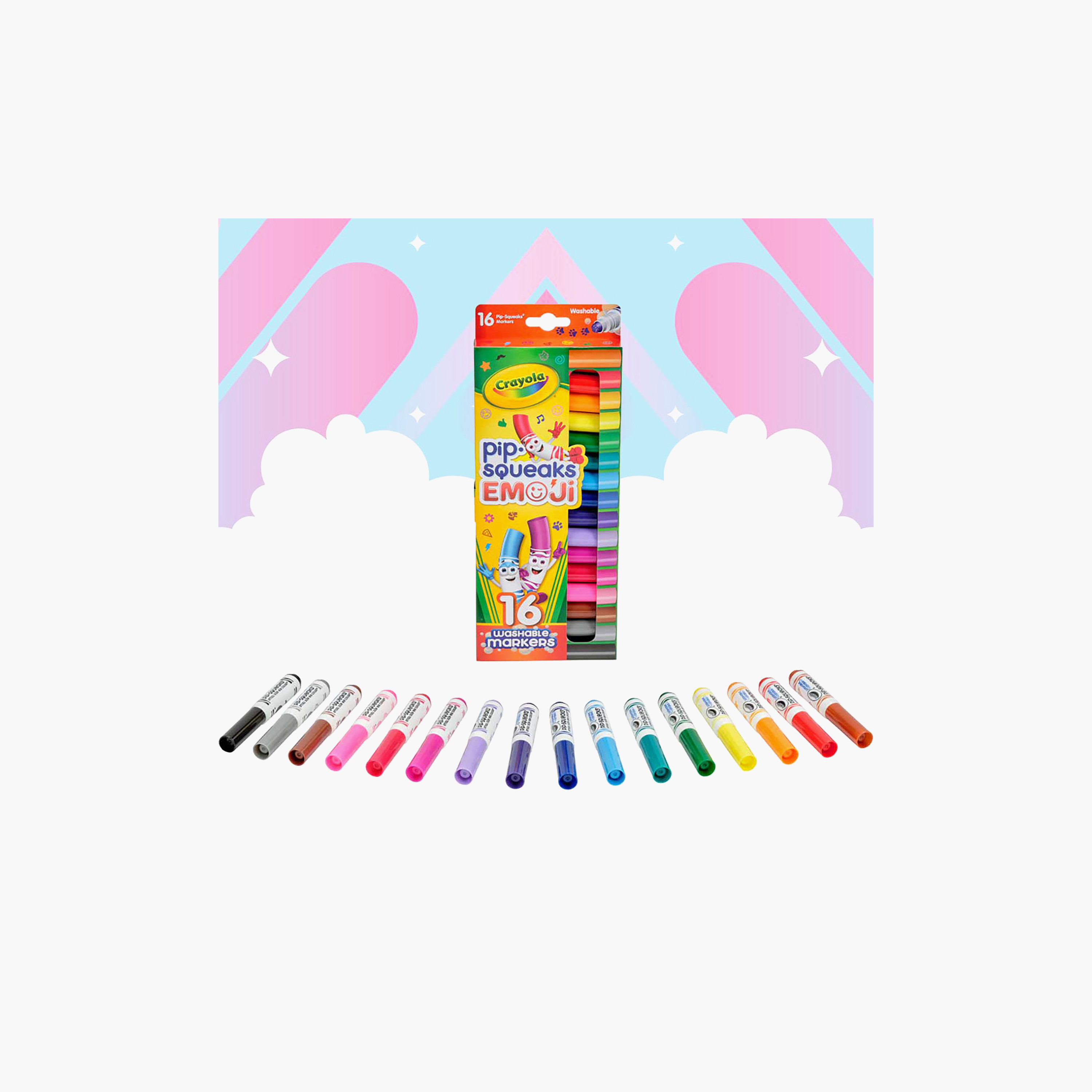 Crayola 16-Piece Pip-Squeaks Emoji Stamper Markers-school-artsandcrafts-image-5