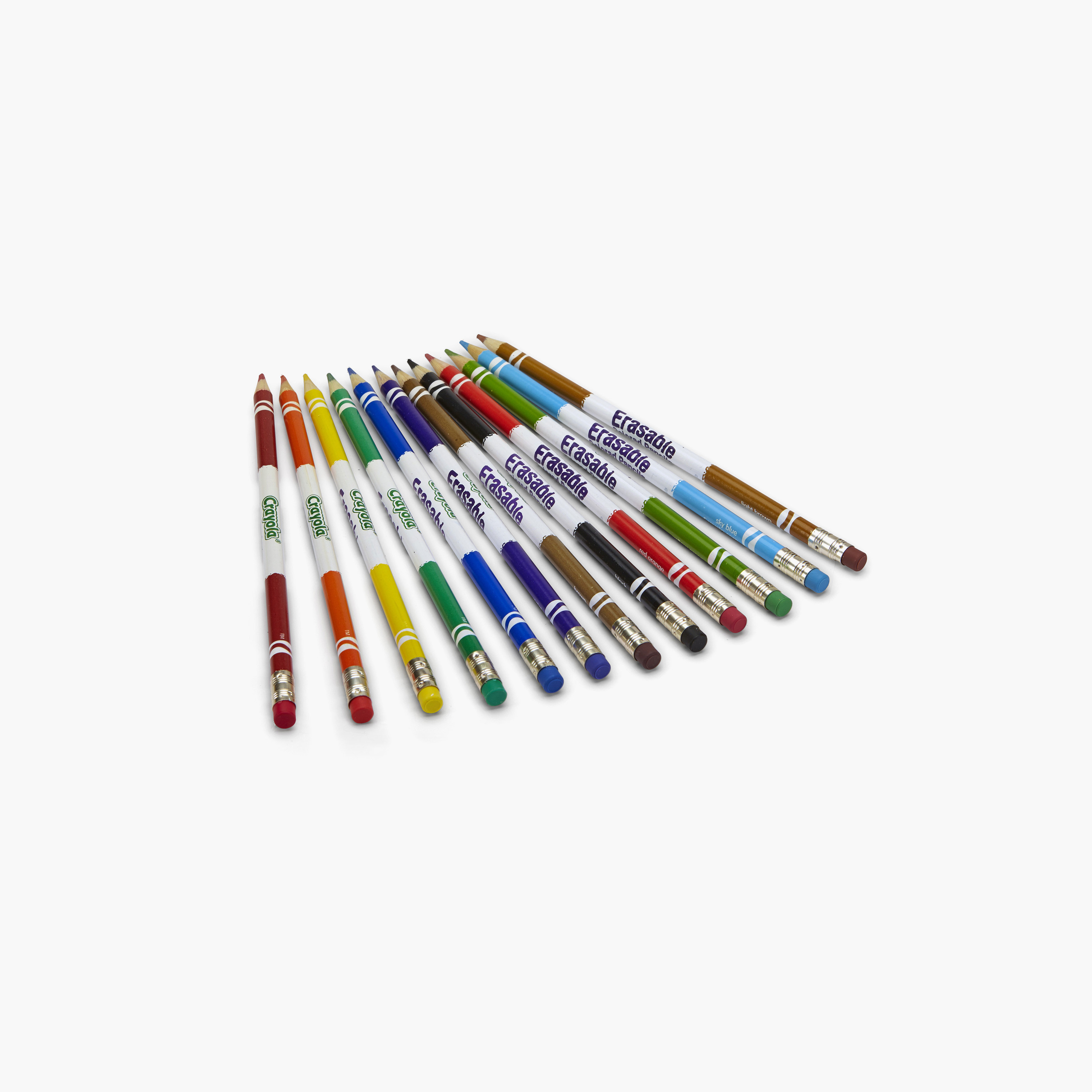 أقلام تلوين خشبية قابلة للمسح 12 قطعة من كرايولا-school-stationery-pensandpencils-image-1
