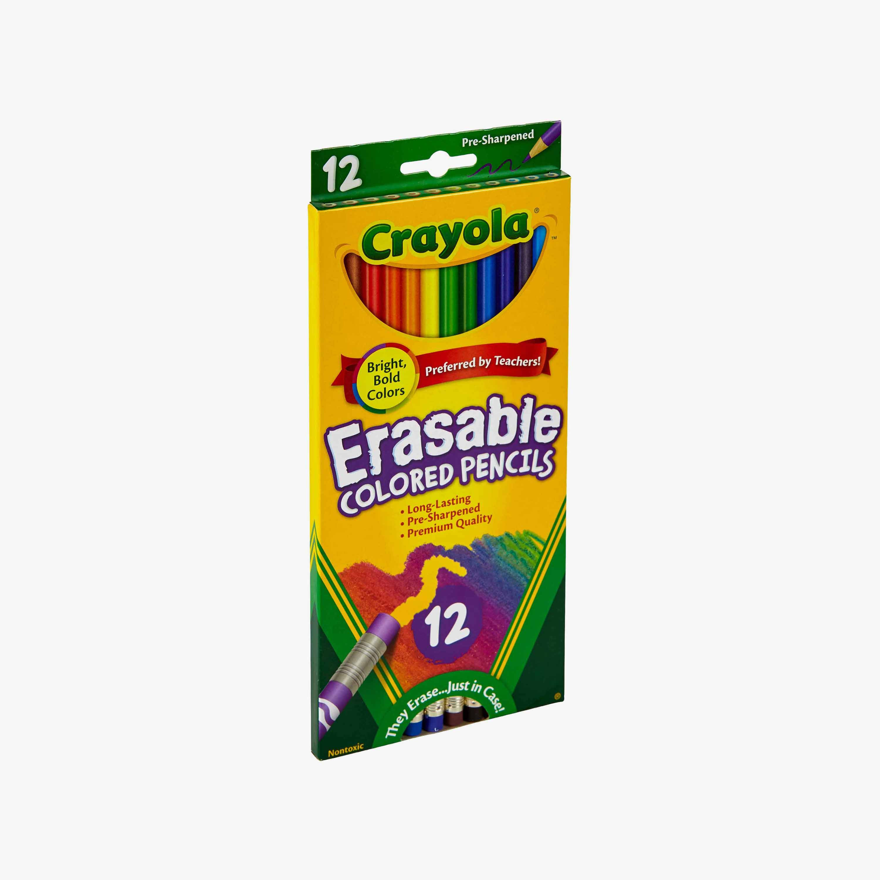 أقلام تلوين خشبية قابلة للمسح 12 قطعة من كرايولا-school-stationery-pensandpencils-image-3