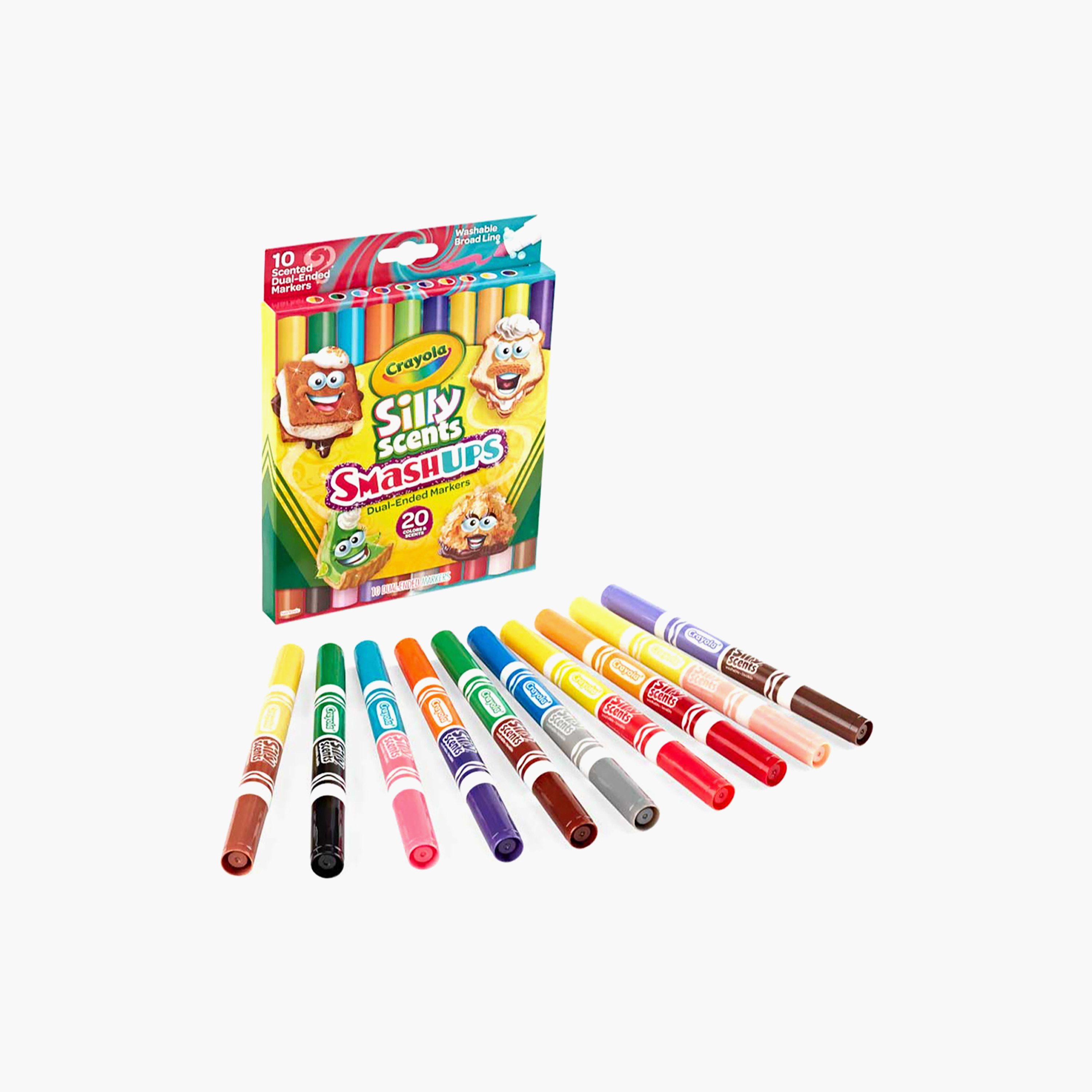 Crayola 10-Piece Silly Scents Smash-Ups Broad Line Dual-Ended Markers-school-artsandcrafts-image-2
