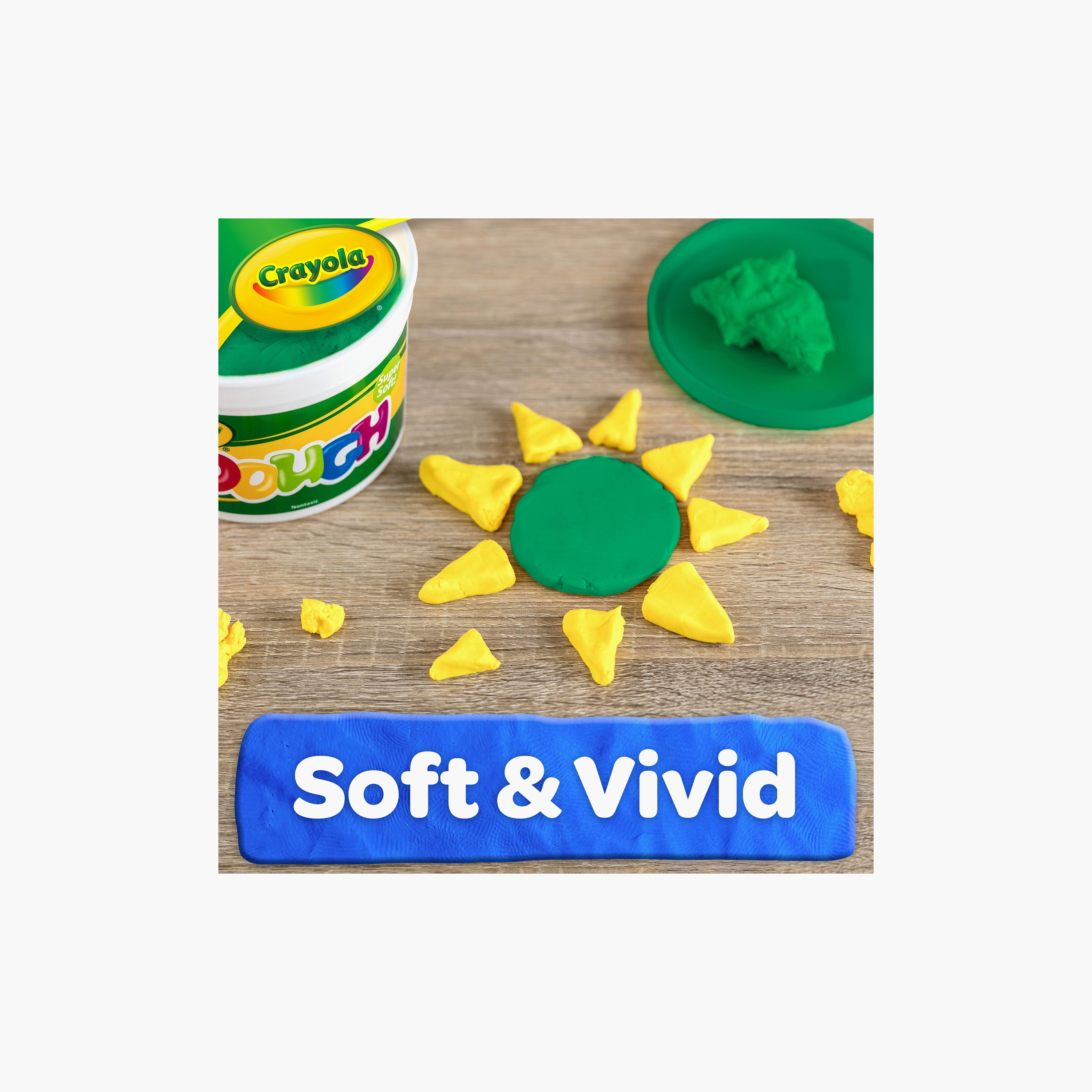 Crayola Super Soft Dough Tub - Green-toys-educational-doughtoys-image-6