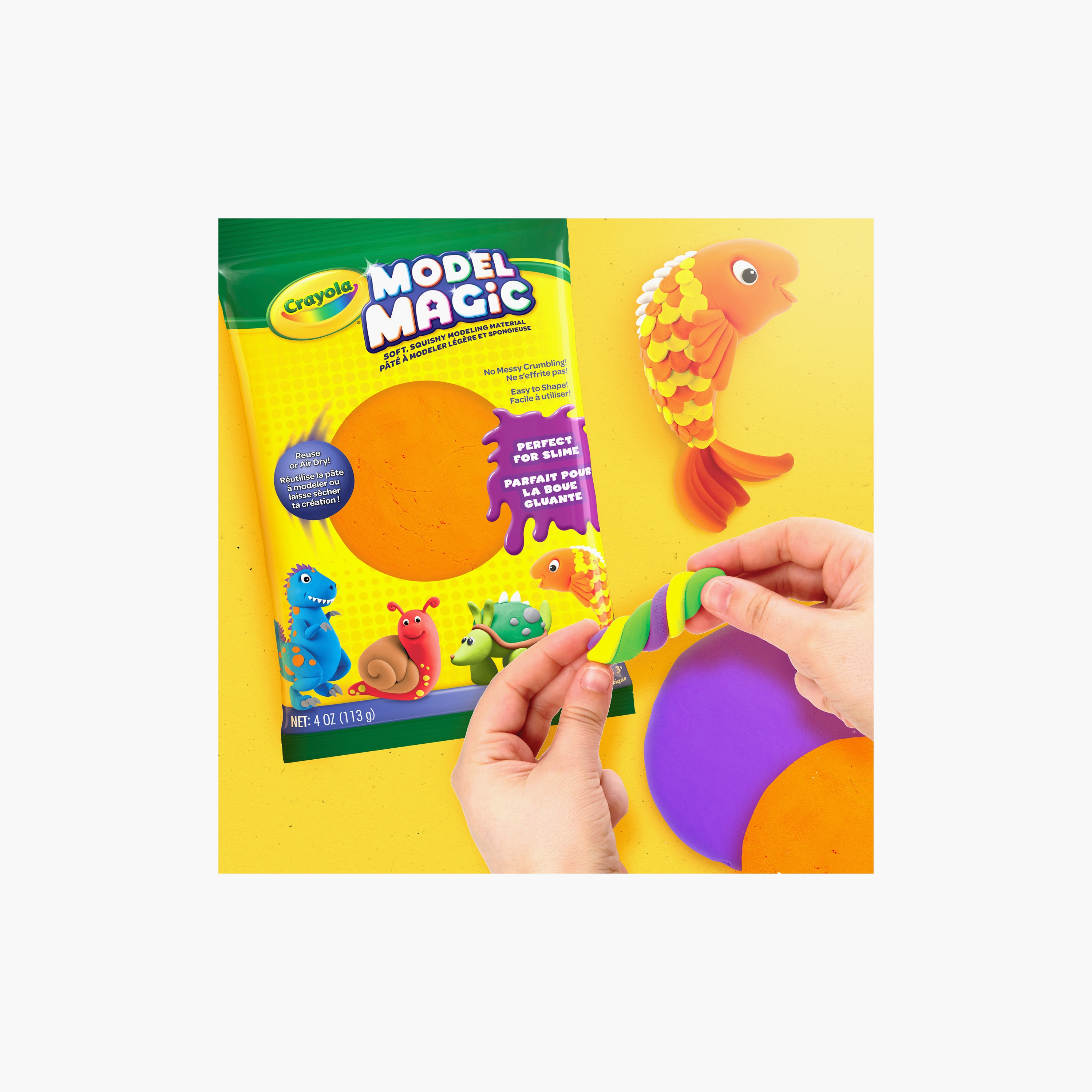 Crayola Model Magic Modelling Compound Pack - Orange-toys-educational-doughtoys-image-4