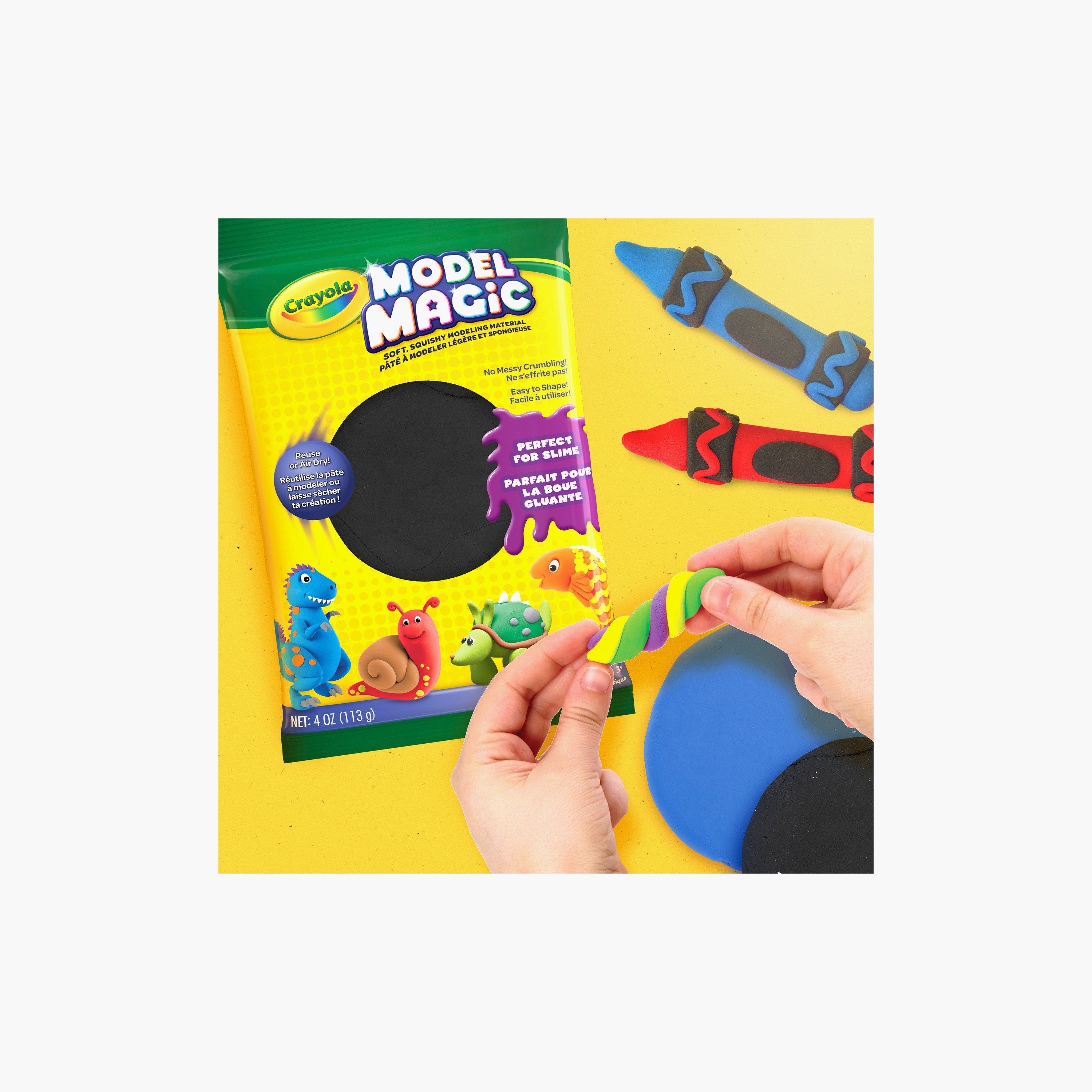 Crayola Model Magic Modelling Compound Pack - Black-toys-educational-doughtoys-image-4