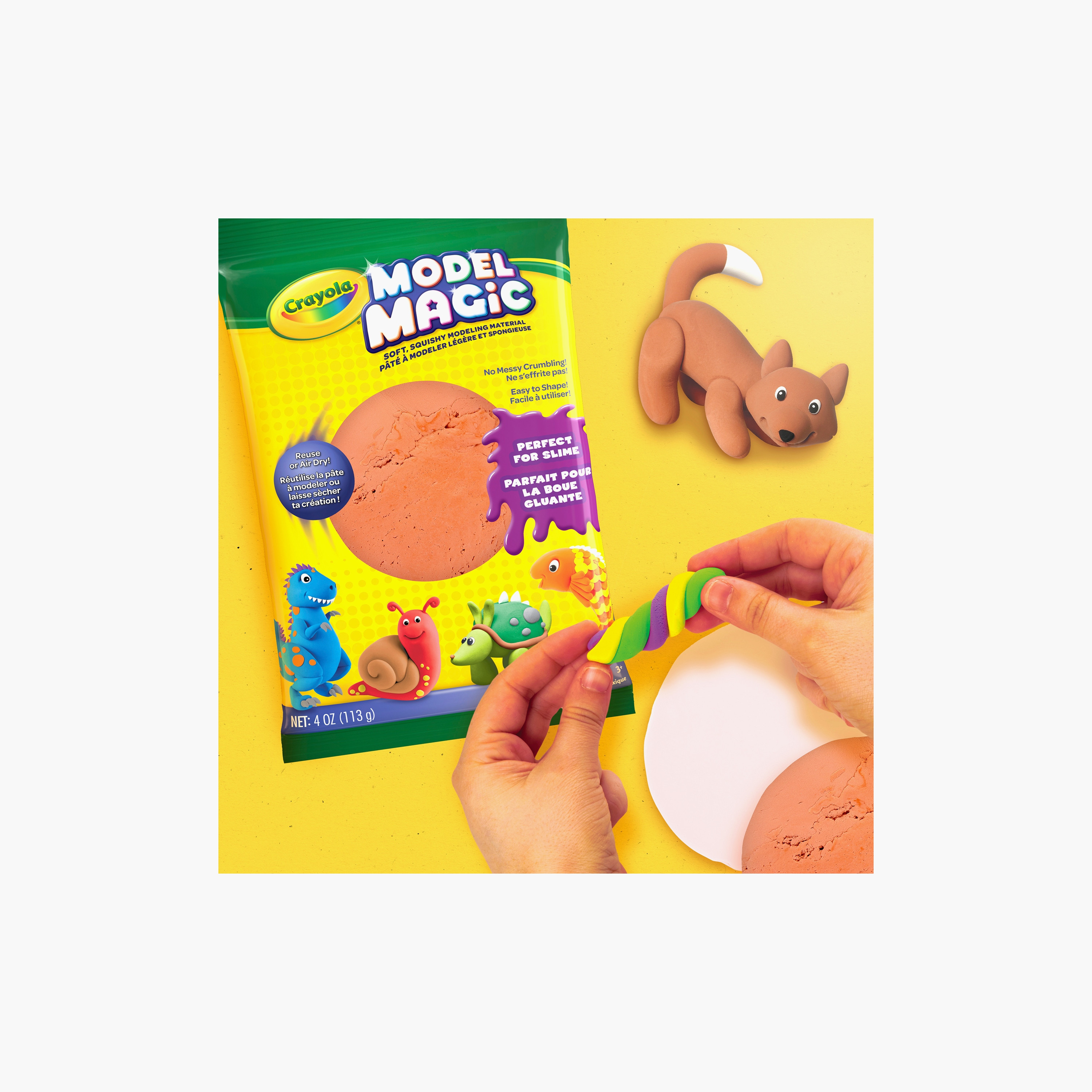 Crayola Model Magic Modelling Compound Pack - Terra Cotta-toys-educational-doughtoys-image-3