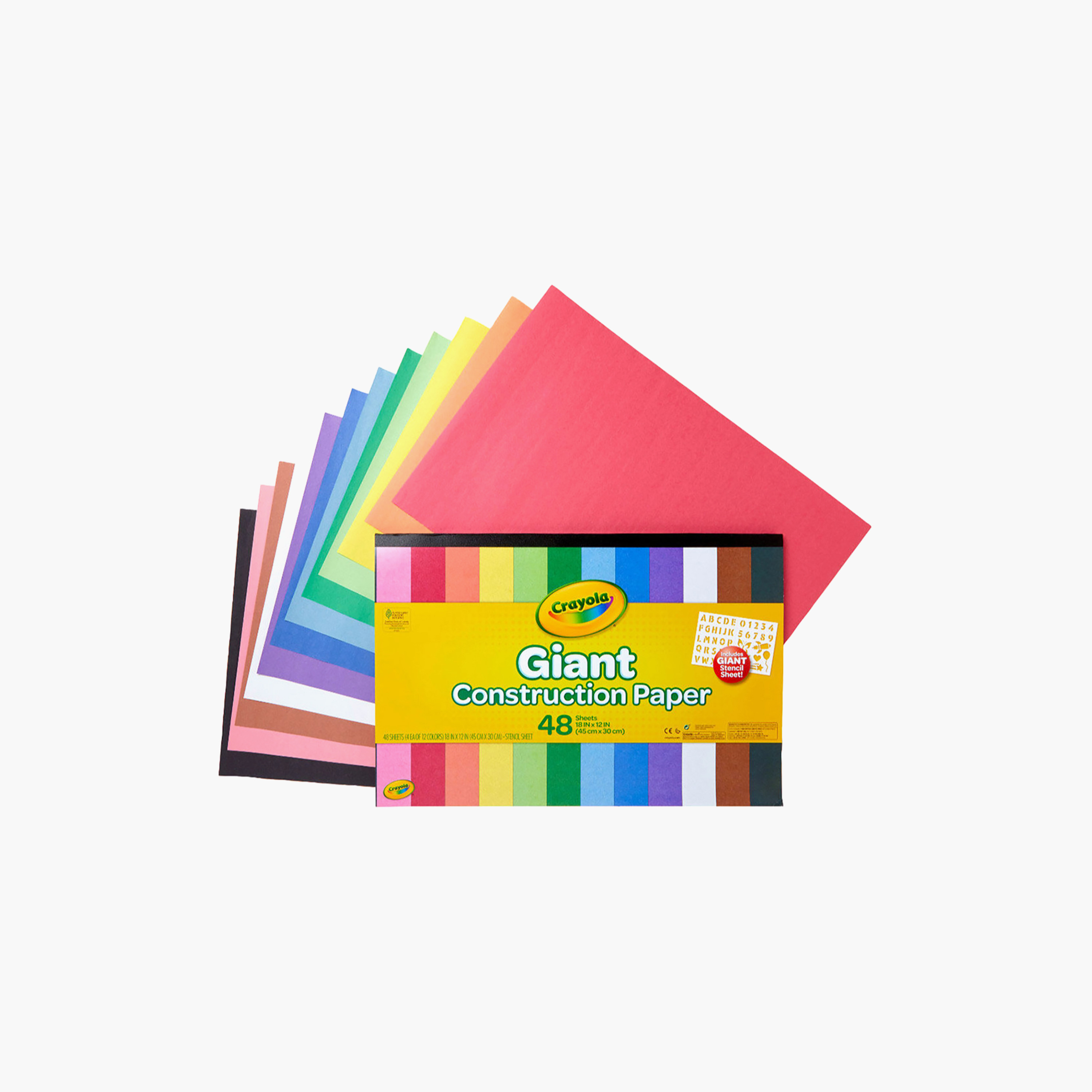 Crayola 48-Piece Giant Construction Paper-school-artsandcrafts-image-1