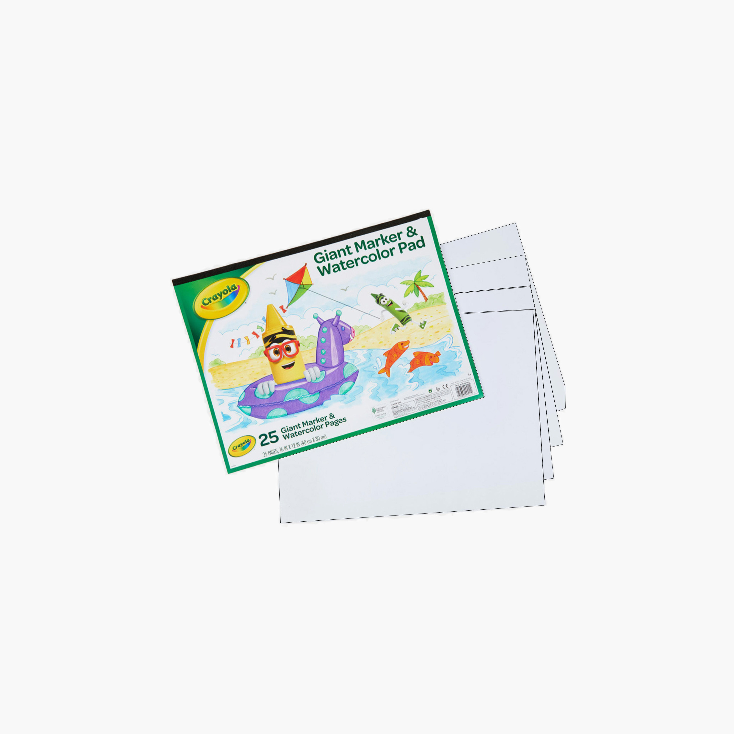 Crayola 25-Piece Giant Marker & Watercolour Pages-school-artsandcrafts-image-1