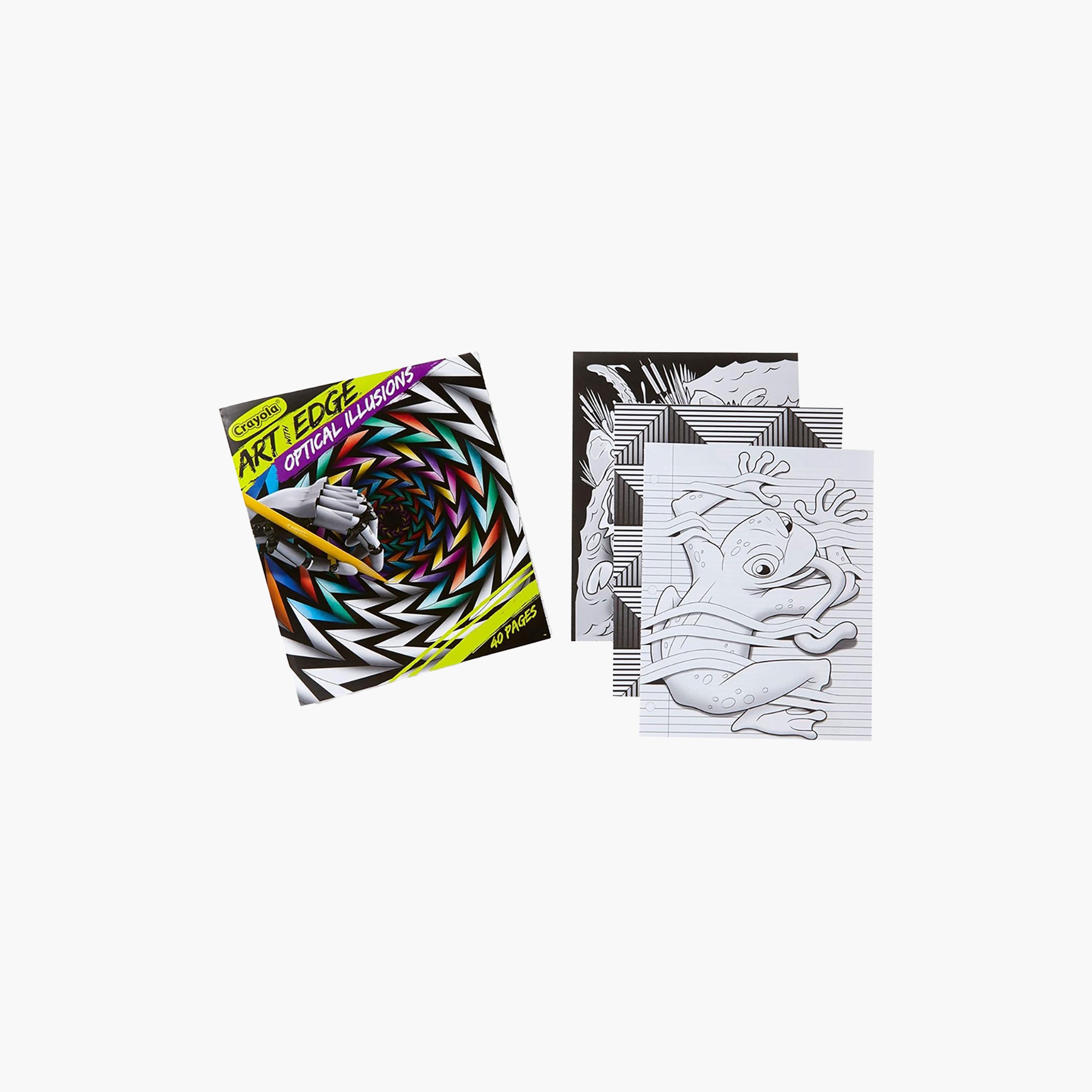 Crayola 40-Piece Art with Edge Optical Illusions Colouring Pages-school-artsandcrafts-image-1