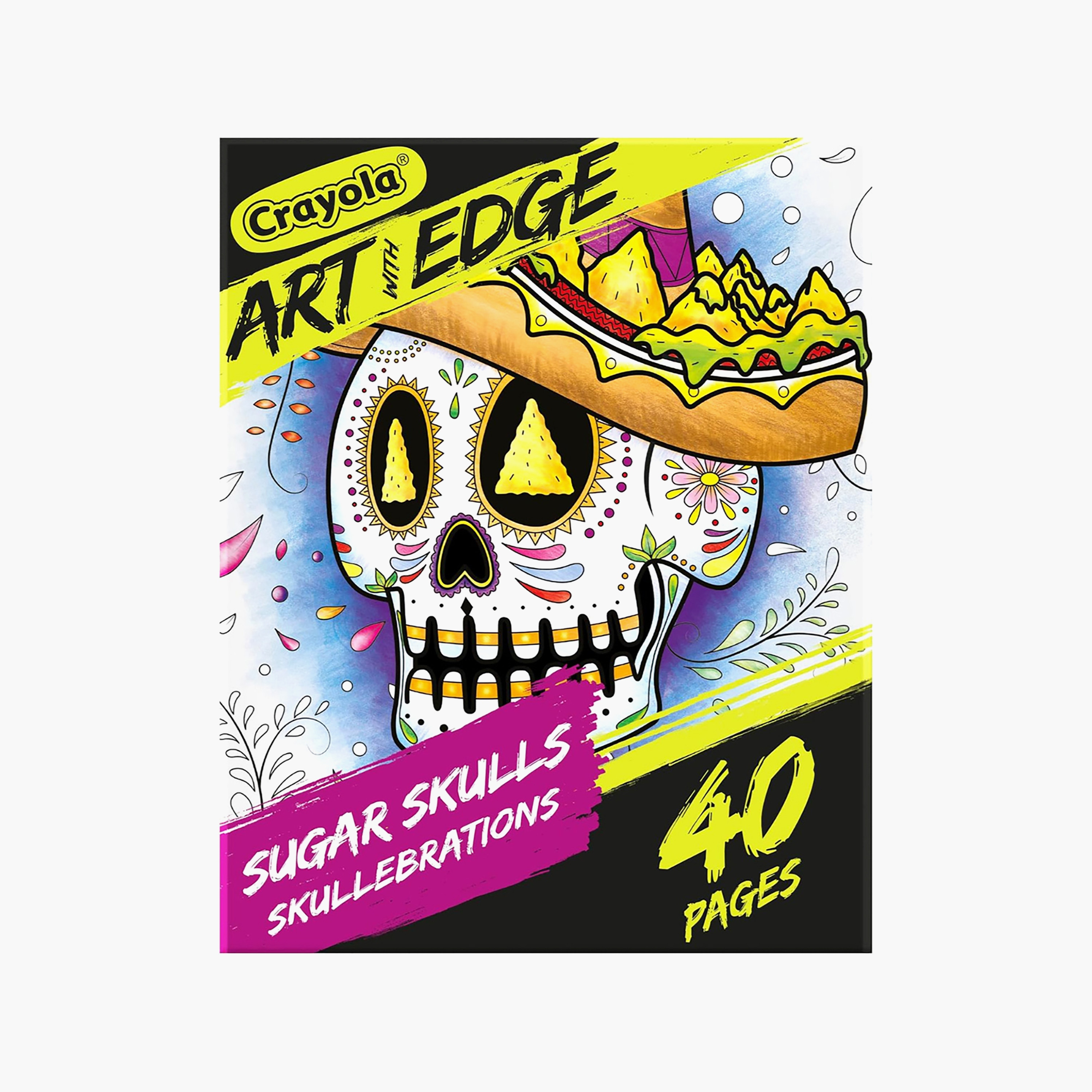 Crayola 40-Piece Art with Edge Sugar Skulls Colouring Pages-school-artsandcrafts-image-1