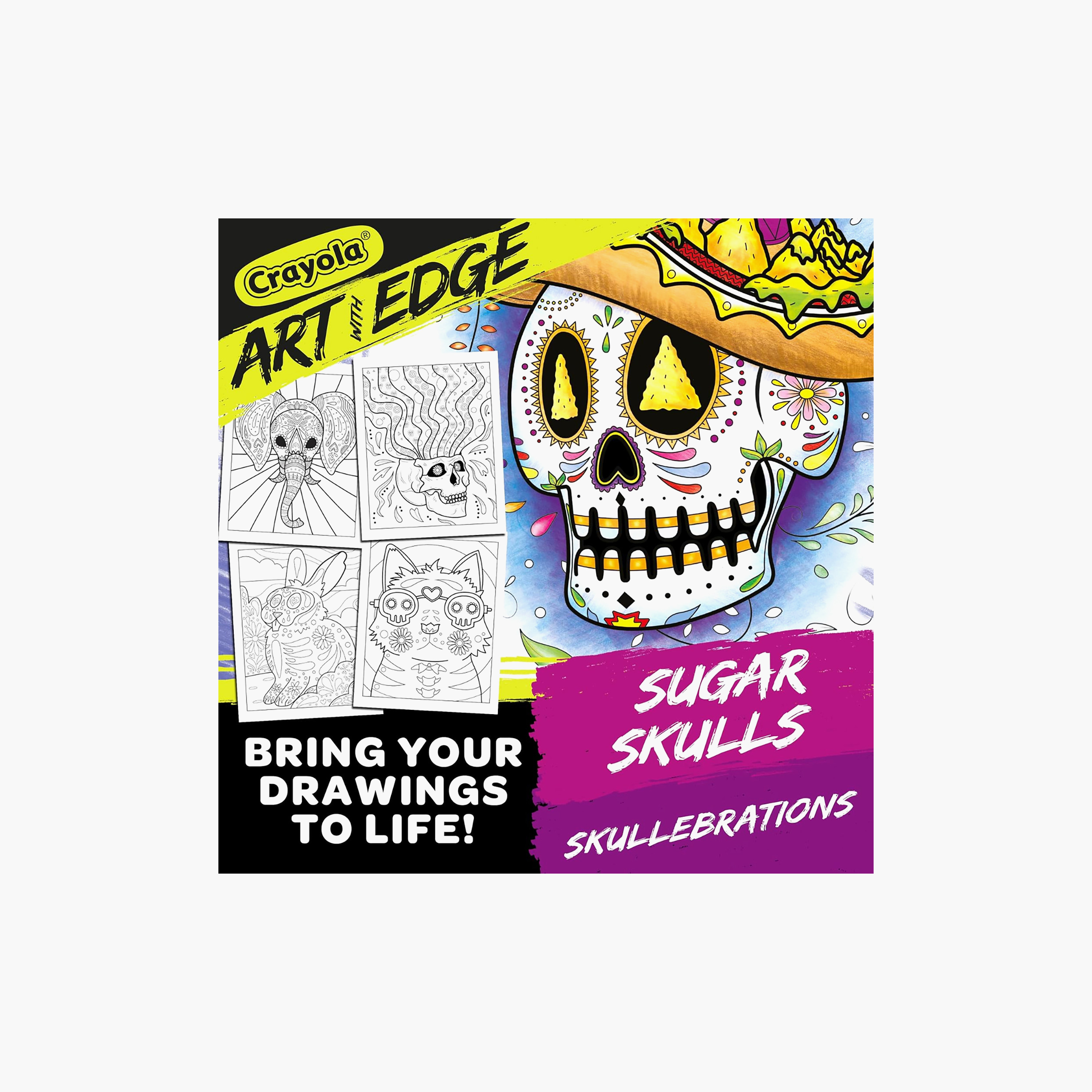 Crayola 40-Piece Art with Edge Sugar Skulls Colouring Pages-school-artsandcrafts-image-4