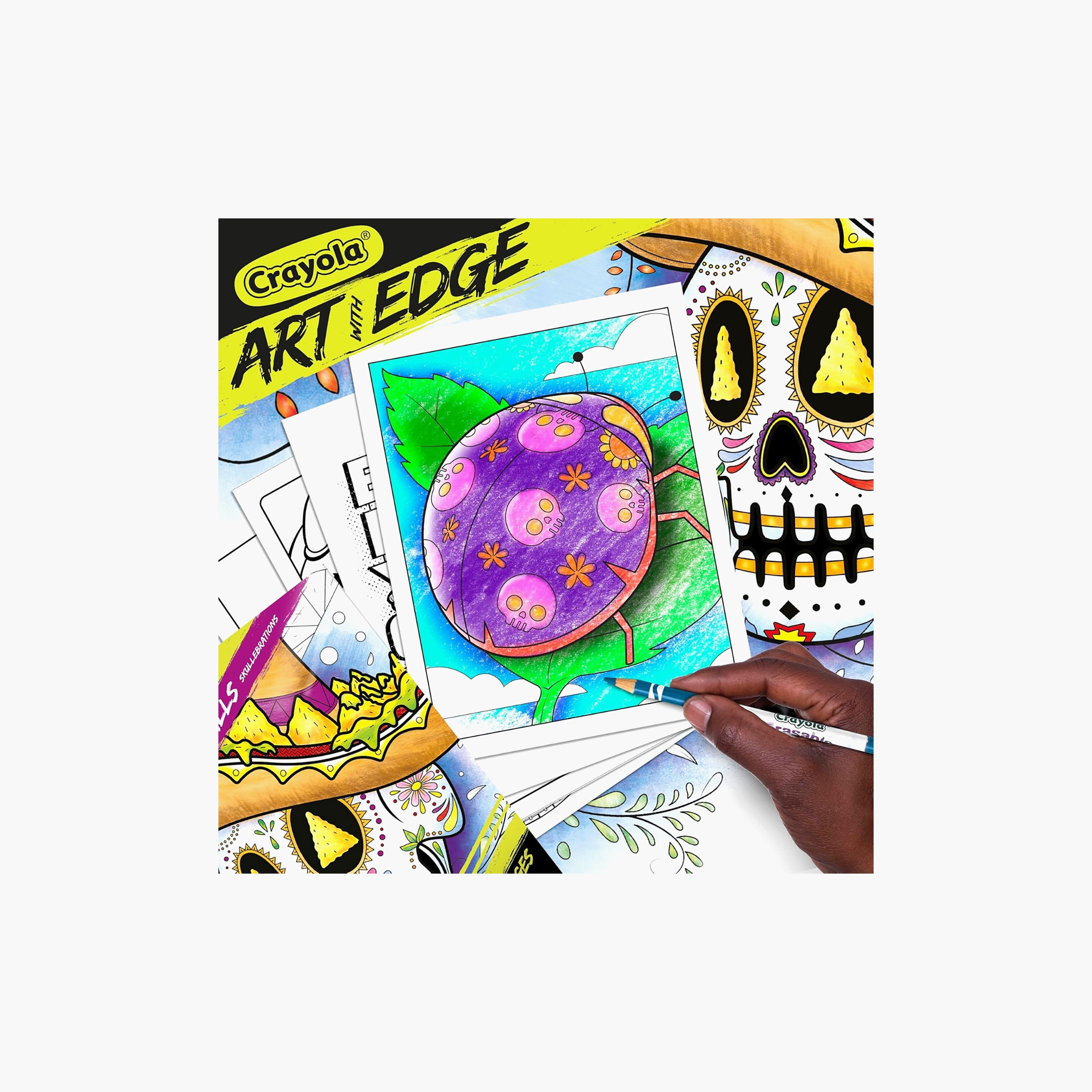Crayola 40-Piece Art with Edge Sugar Skulls Colouring Pages-school-artsandcrafts-image-5