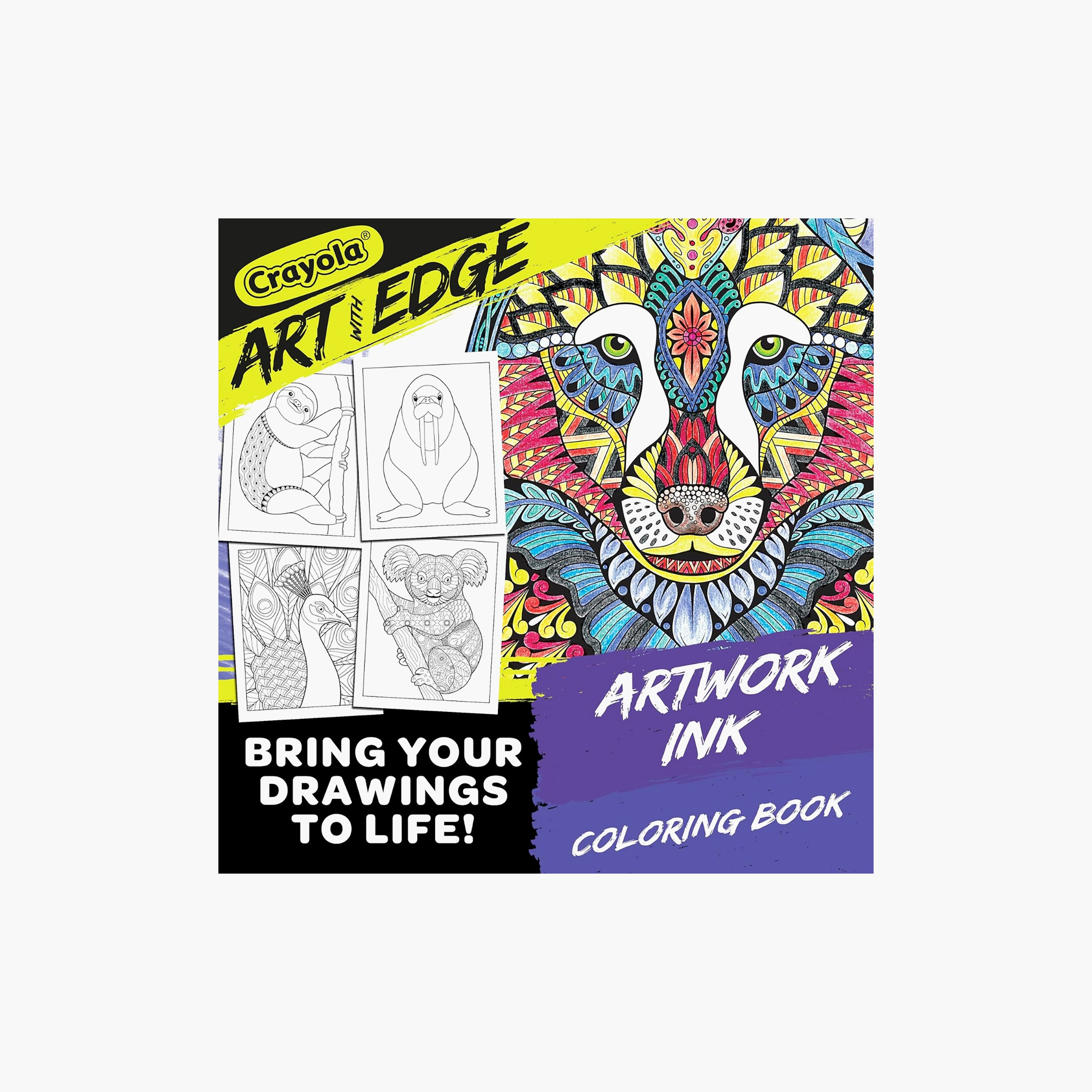Crayola 40-Piece Art with Edge Animal Ink Colouring Pages-school-artsandcrafts-image-4