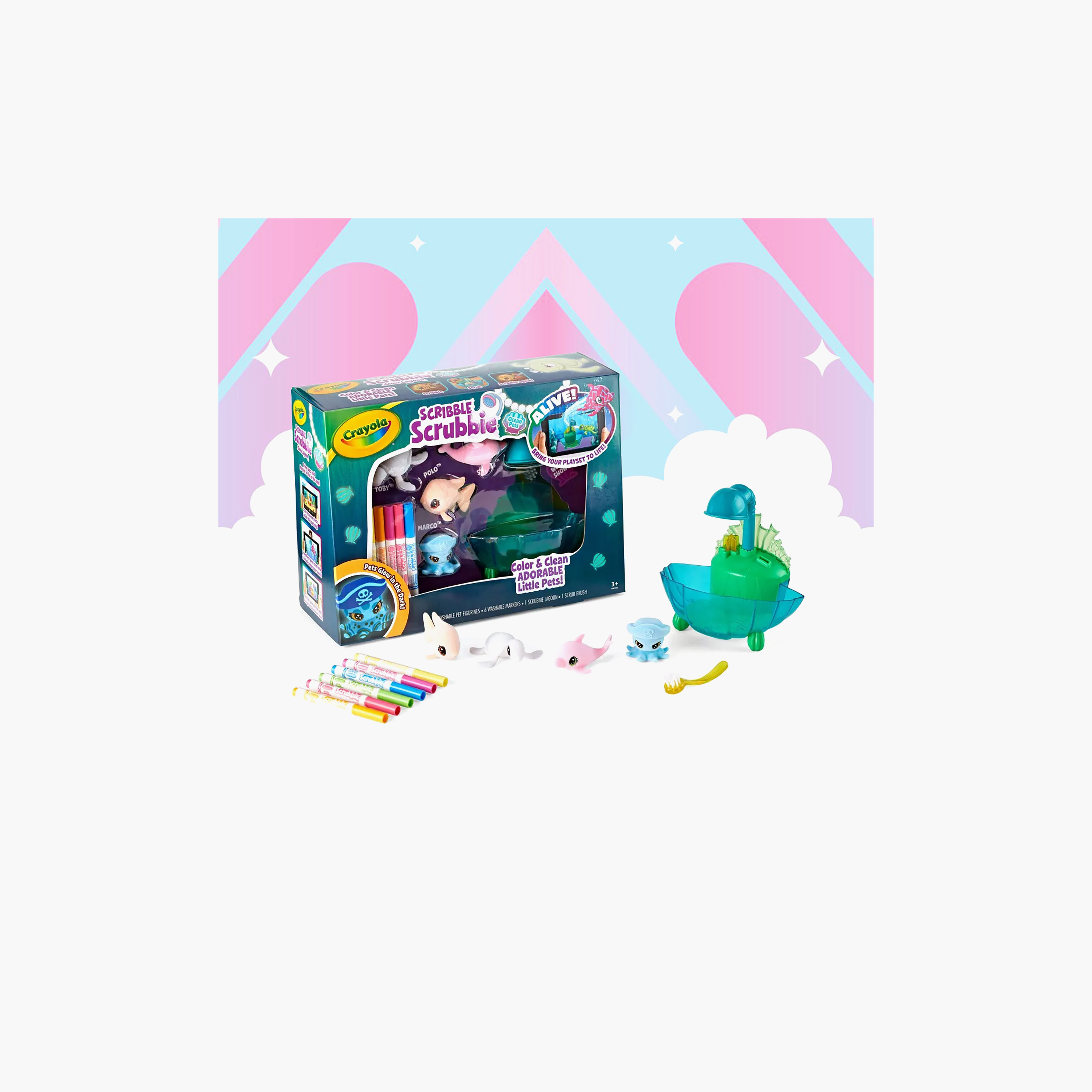 Crayola Scribble Scrubbie Pets Deep Sea Lagoon Activity Set-school-artsandcrafts-image-2