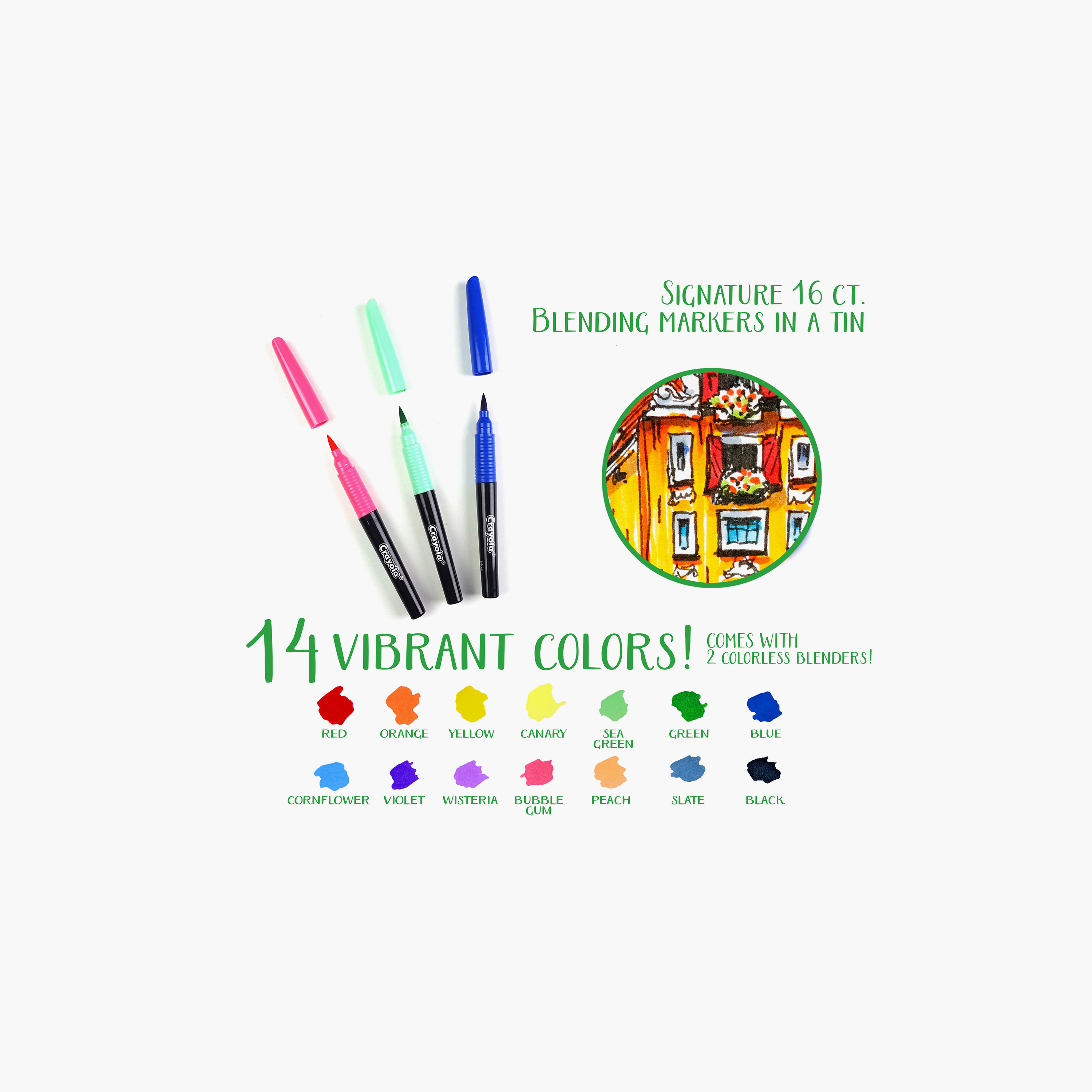 Crayola 16-Piece Signature Blending Markers-school-artsandcrafts-image-5