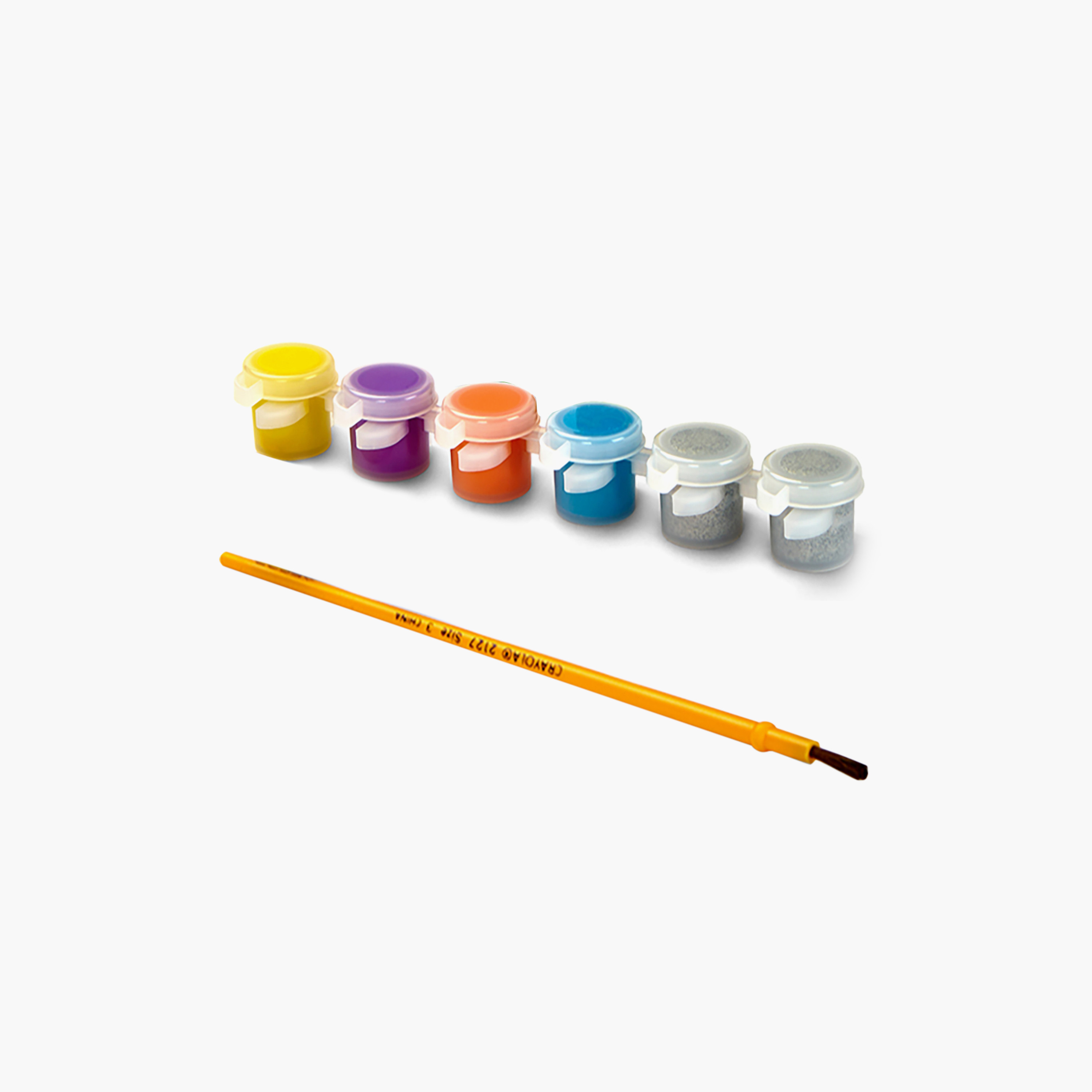 Crayola 6-Piece Glitter Mix Washable Paint Pots with Brush-school-artsandcrafts-image-1