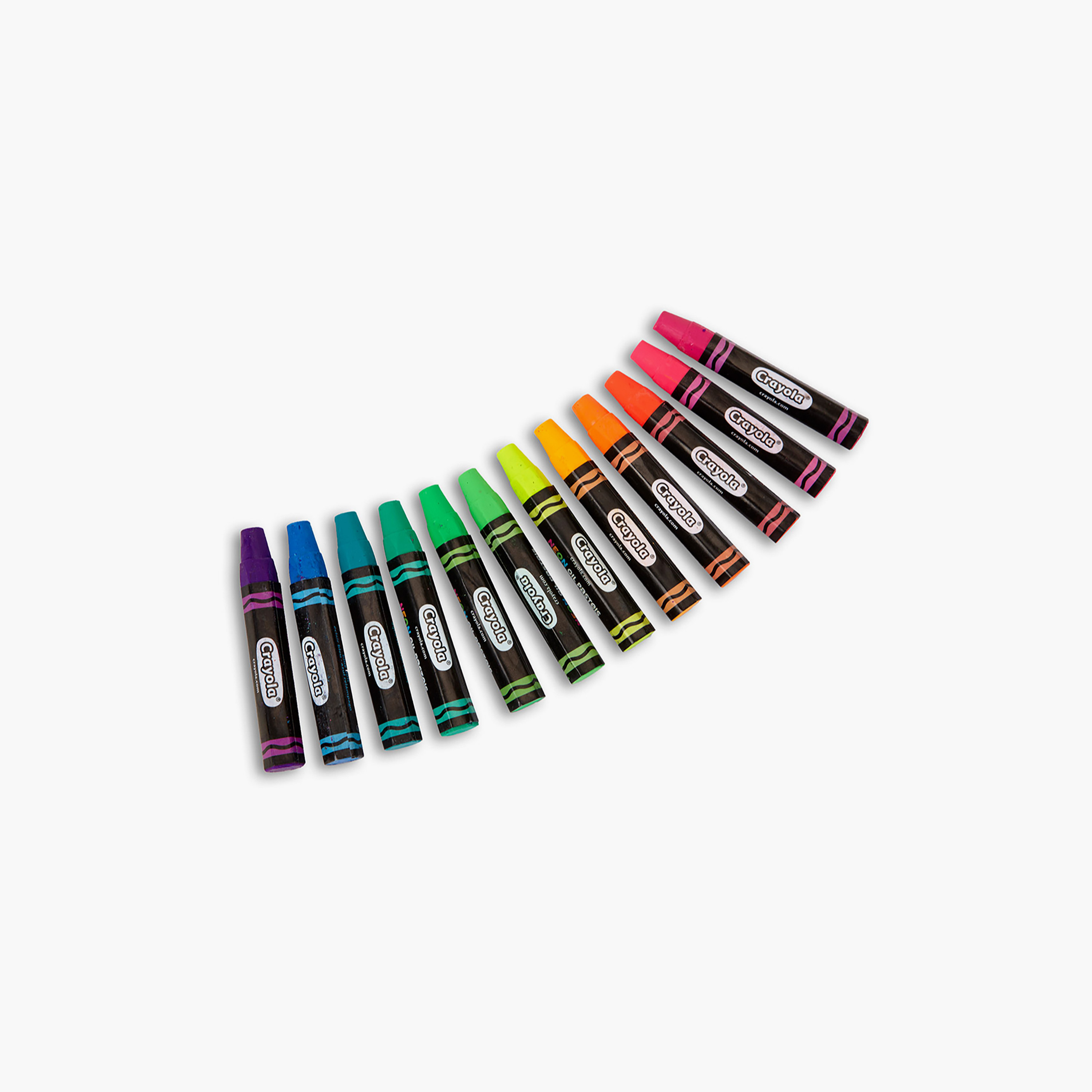 Crayola 12-Piece Neon Oil Pastels Crayons-school-artsandcrafts-image-1
