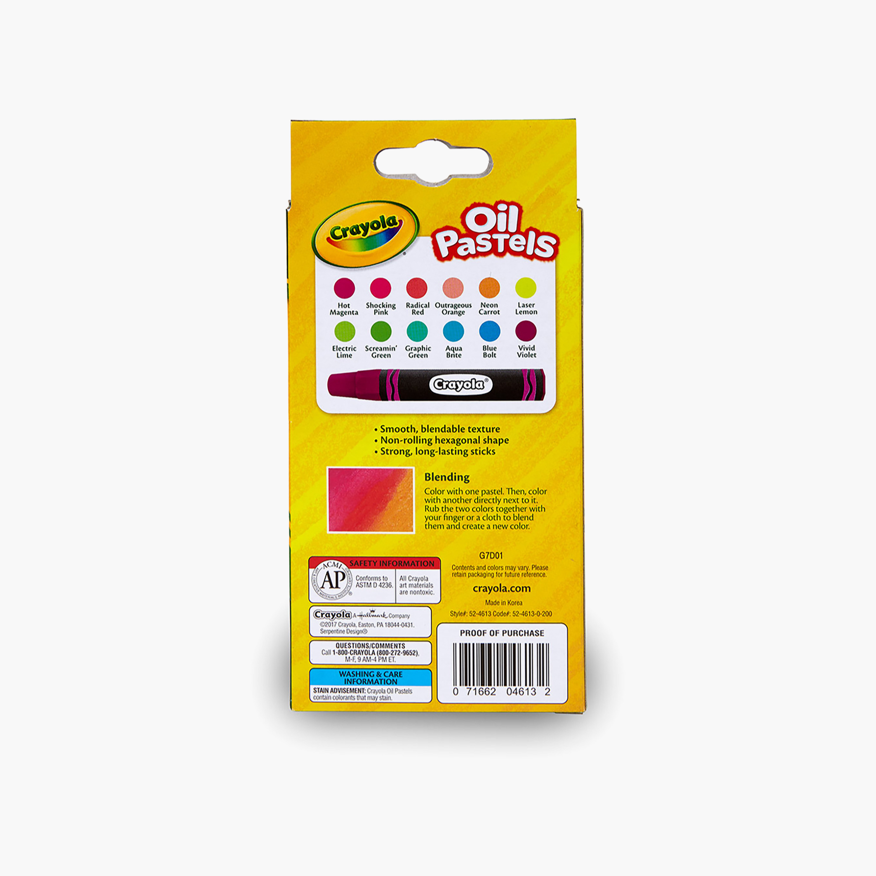 Crayola 12-Piece Neon Oil Pastels Crayons-school-artsandcrafts-image-4