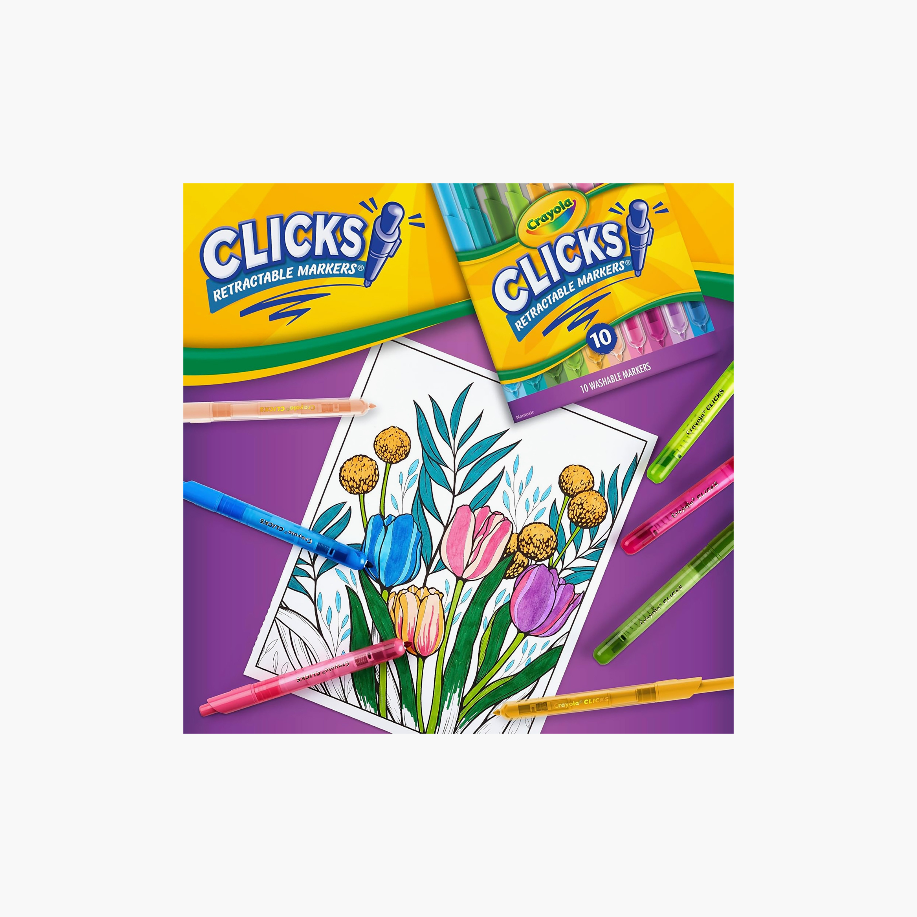 Crayola 10-Piece Clicks Retractable Markers-school-artsandcrafts-image-4
