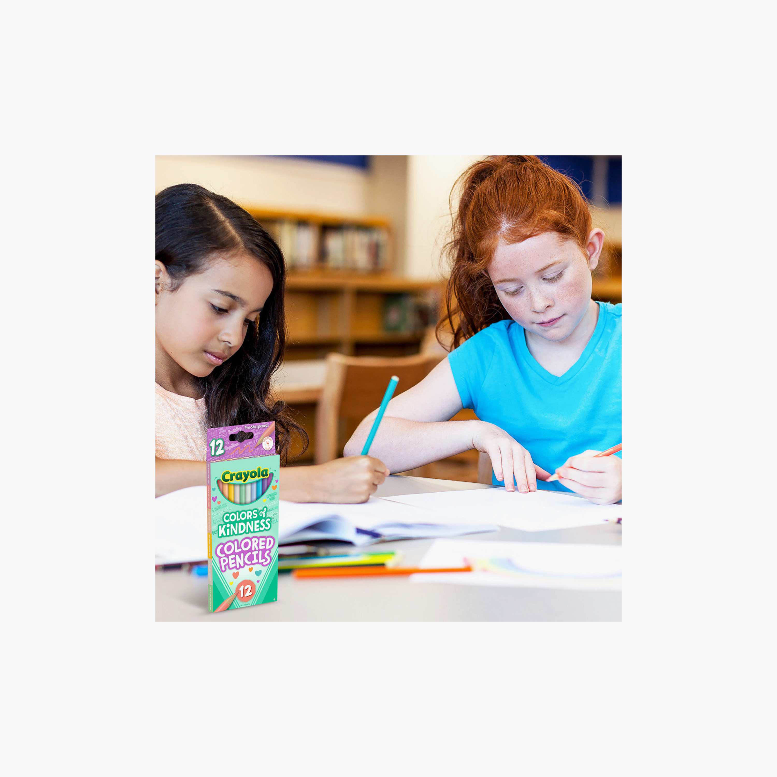 أقلام تلوين خشبية "ألوان اللطف" 12 قطعة من كرايولا-school-stationery-pensandpencils-image-10