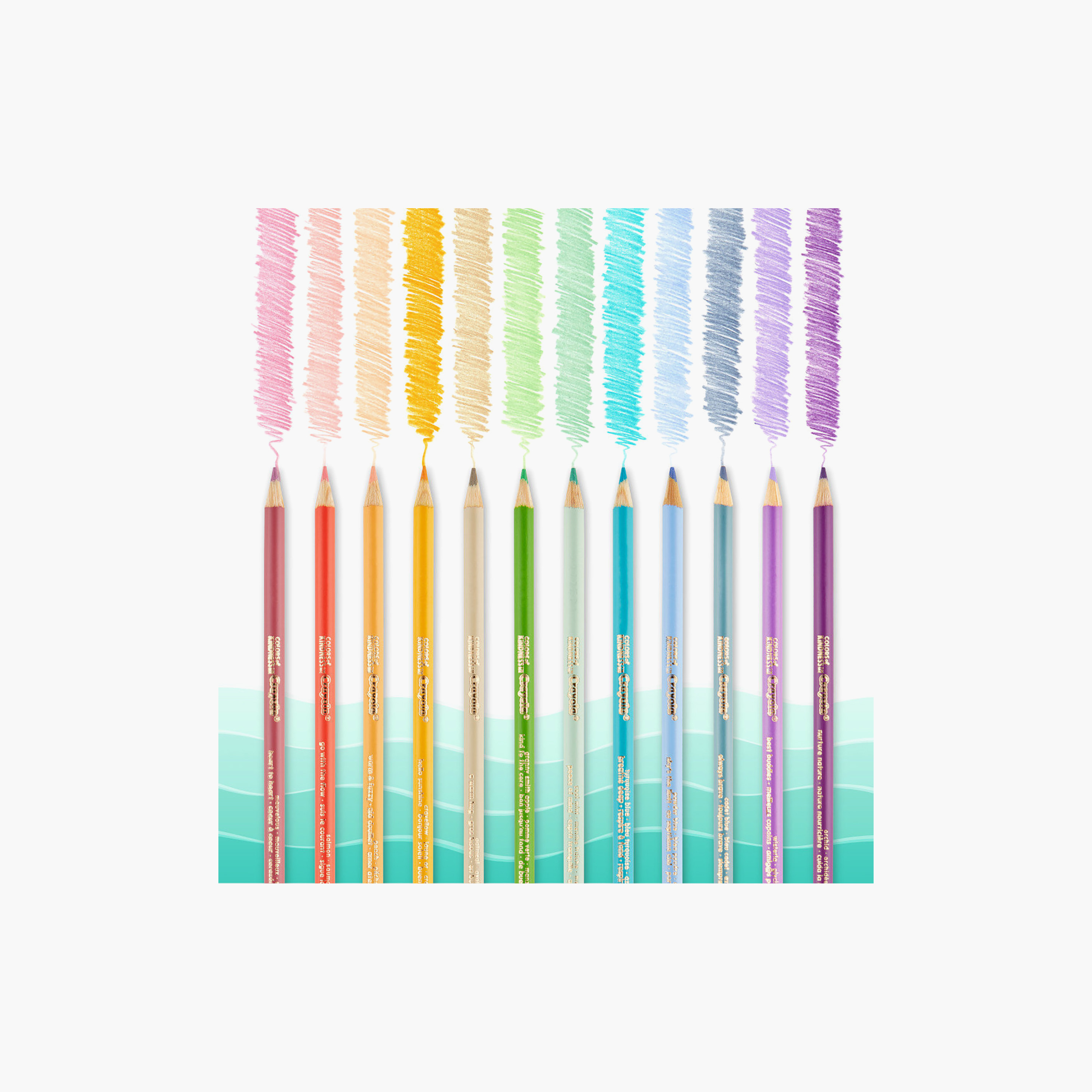 أقلام تلوين خشبية "ألوان اللطف" 12 قطعة من كرايولا-school-stationery-pensandpencils-image-5