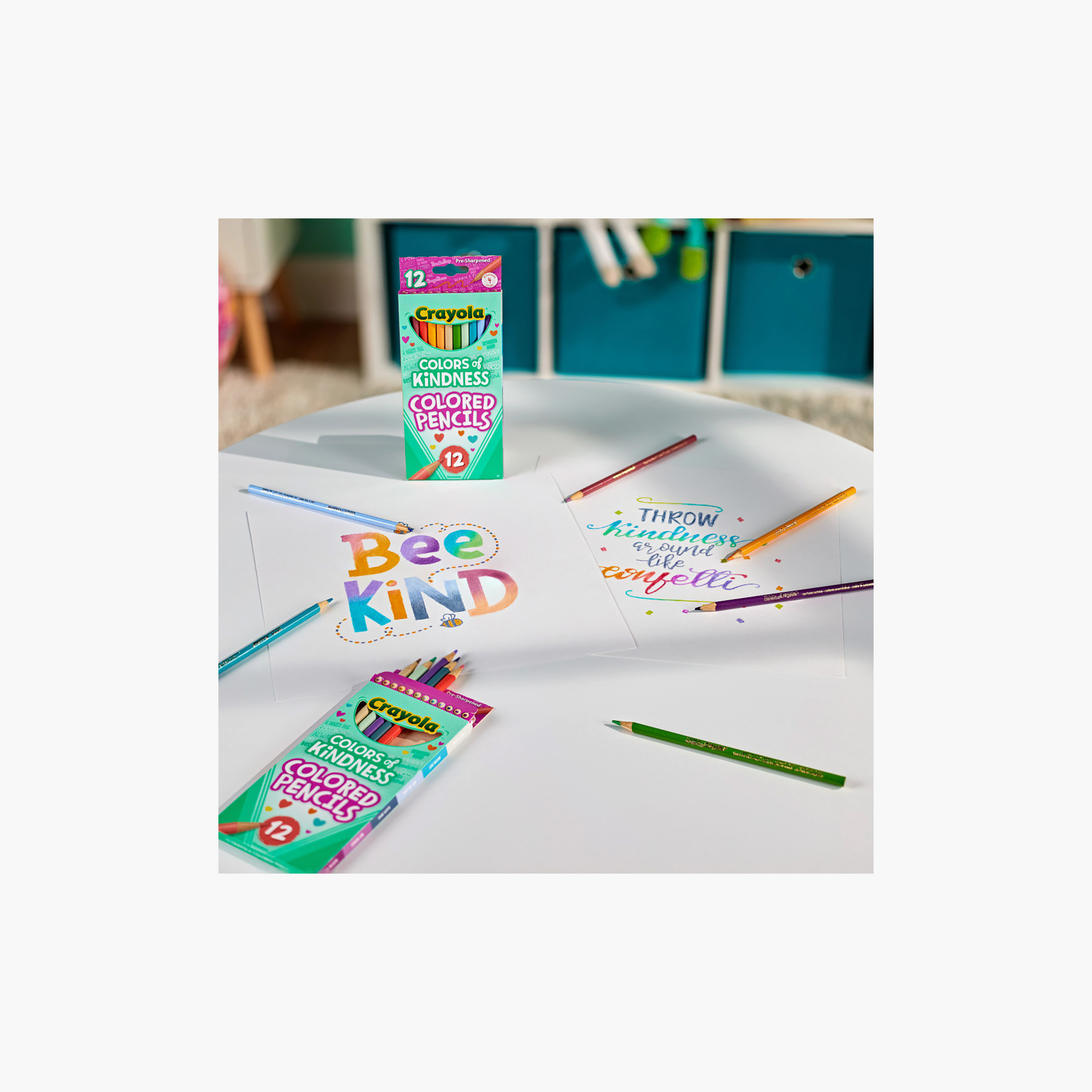 أقلام تلوين خشبية "ألوان اللطف" 12 قطعة من كرايولا-school-stationery-pensandpencils-image-8