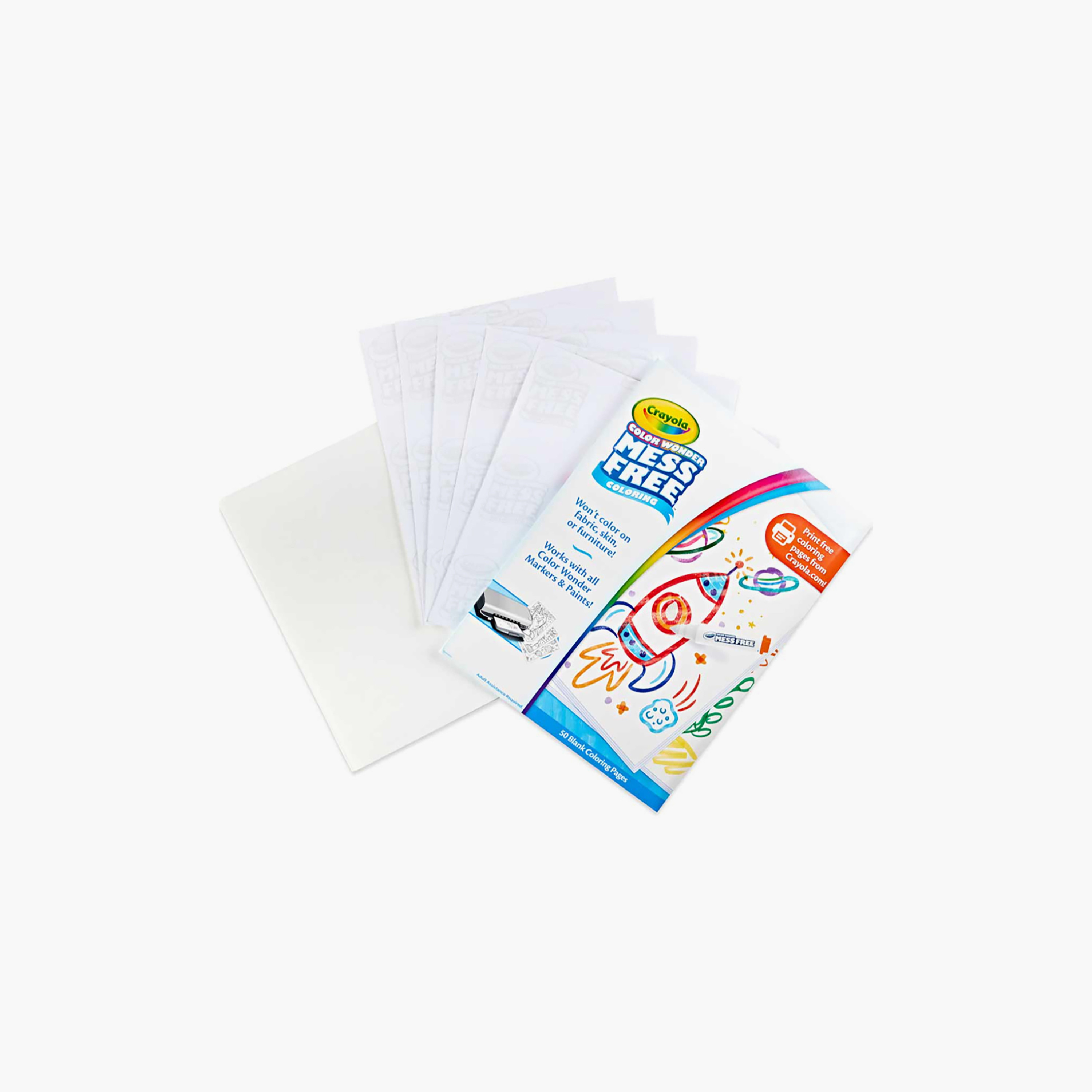 Crayola 50-Piece Blank Mess Free Colouring Pages-school-artsandcrafts-image-1