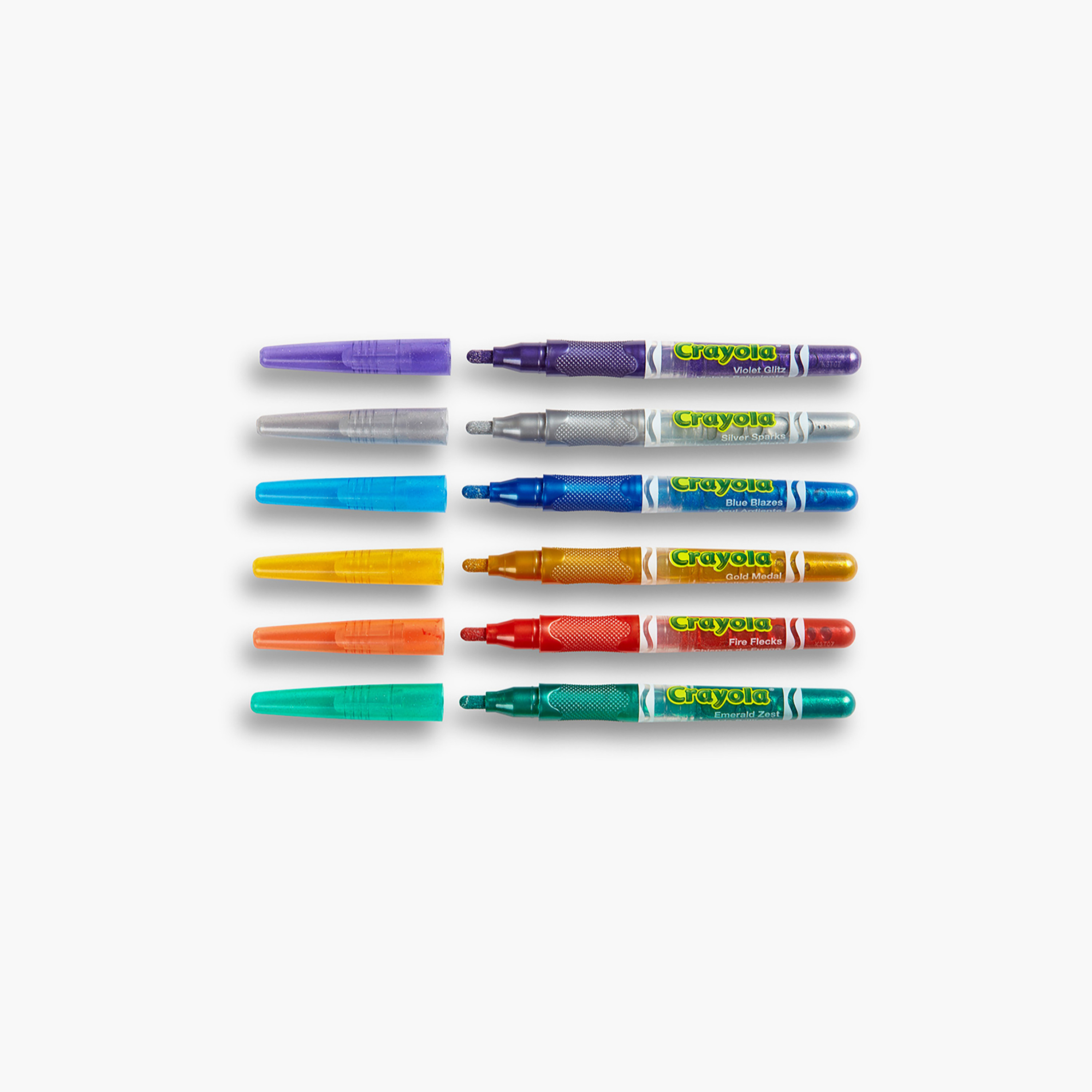 Crayola 6-Piece Glitter Markers-school-artsandcrafts-image-1