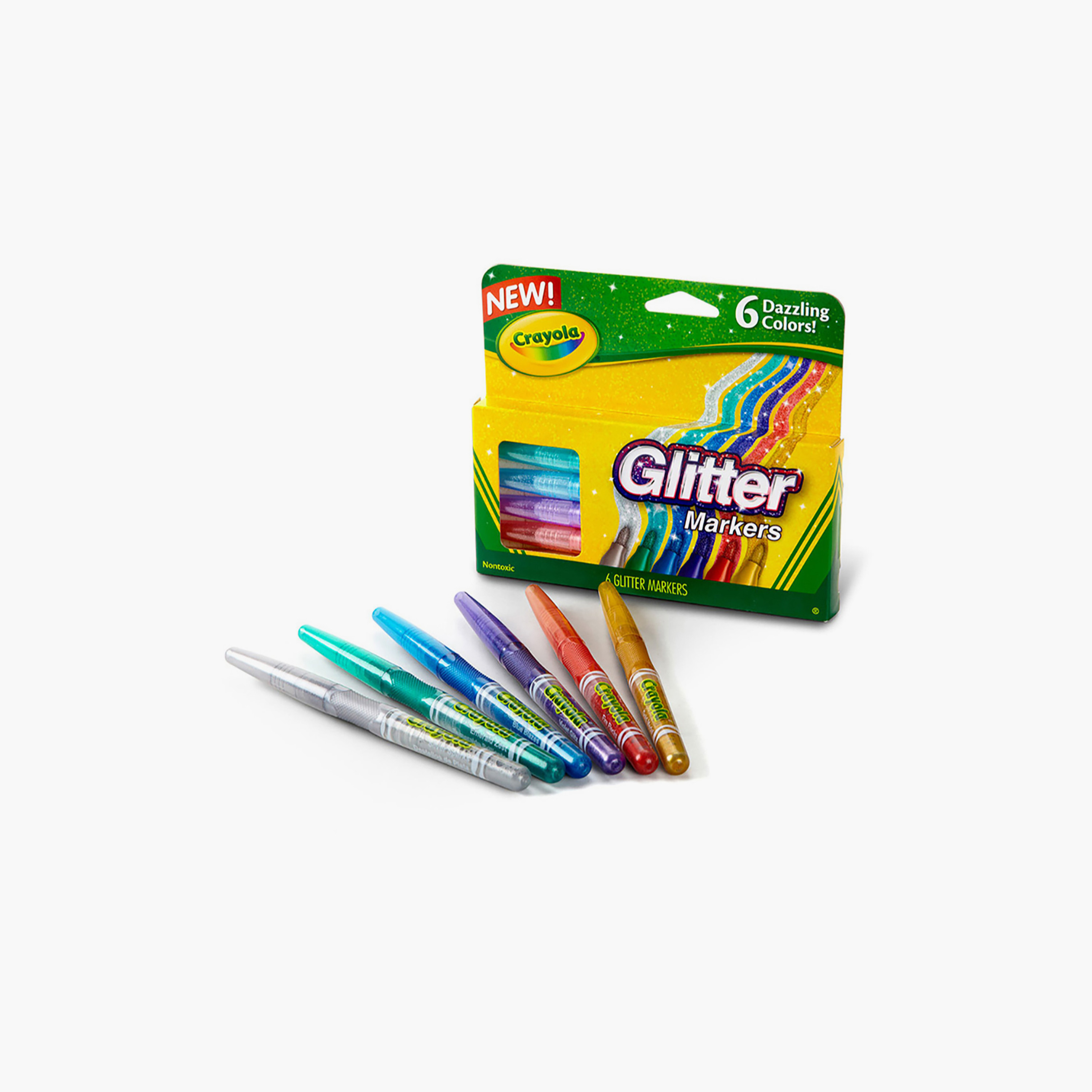 Crayola 6-Piece Glitter Markers-school-artsandcrafts-image-2