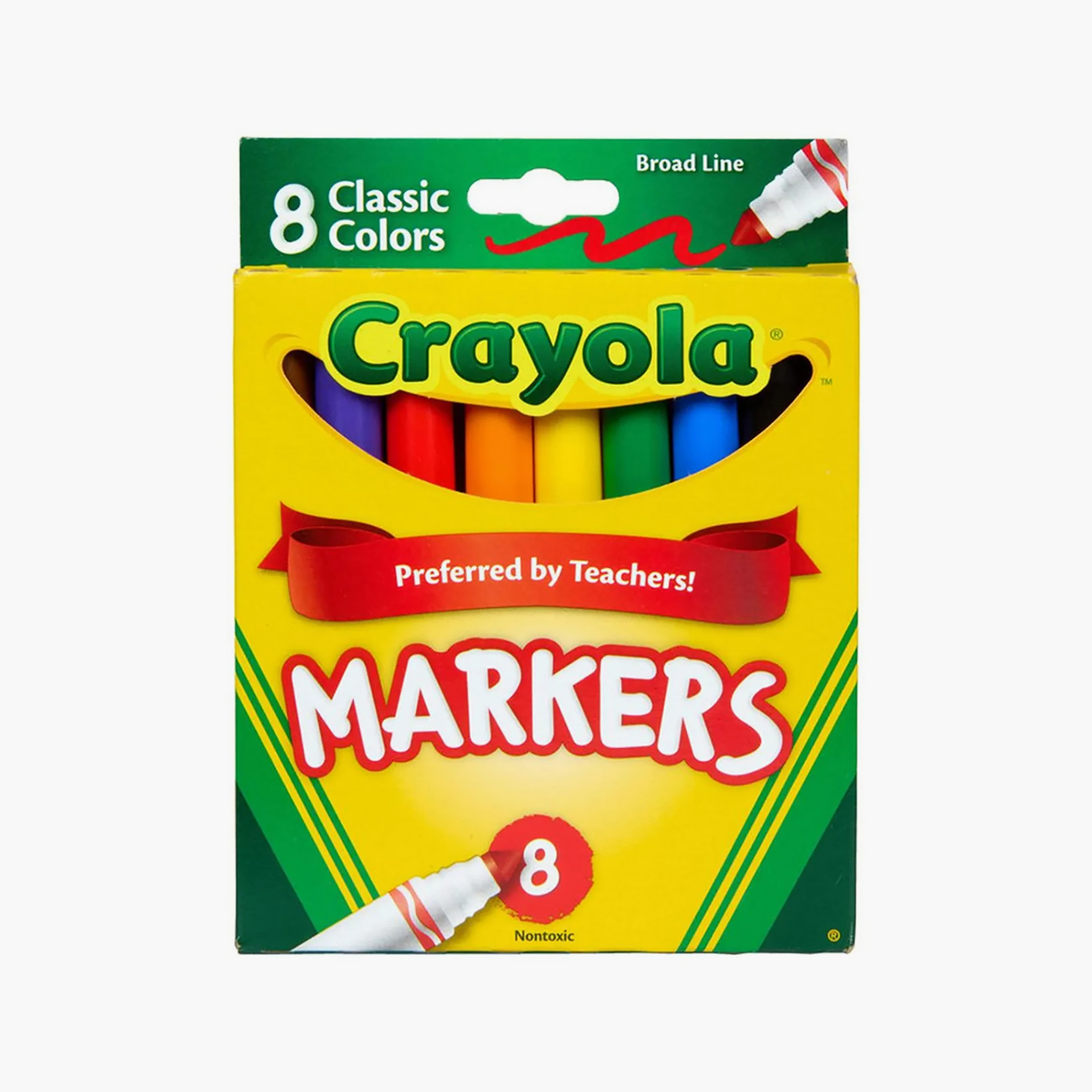 Crayola 8-Piece Preferred By Teachers Broad Line Markers-school-artsandcrafts-image-2
