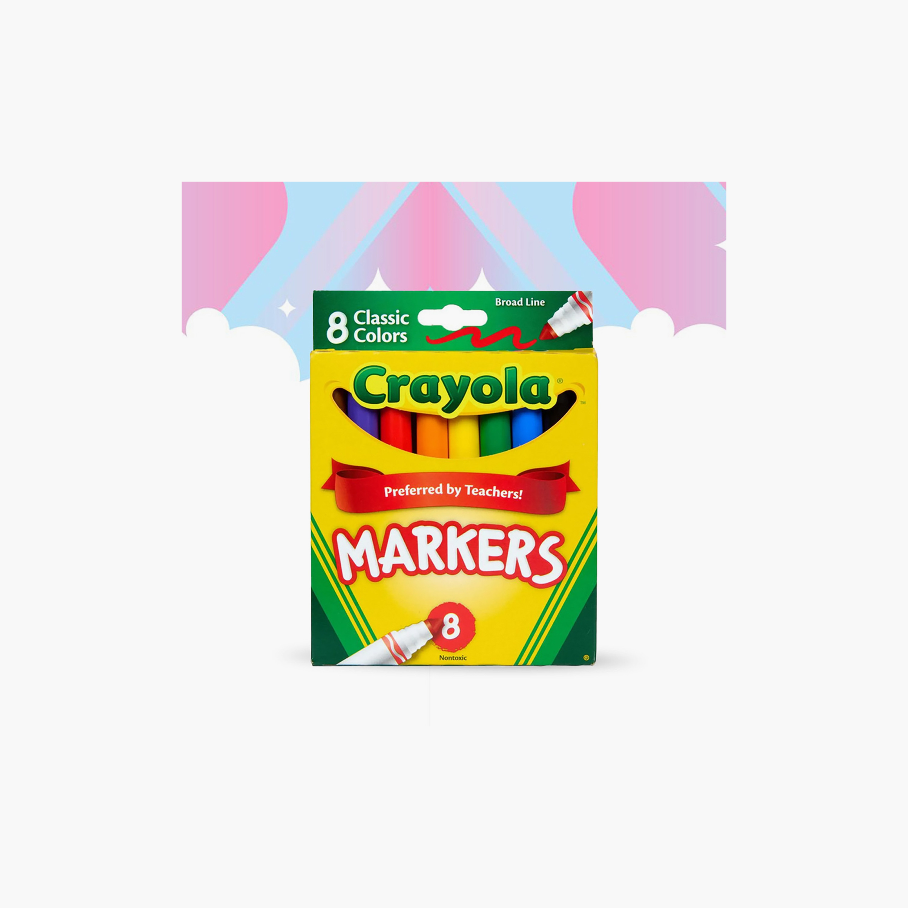 Crayola 8-Piece Preferred By Teachers Broad Line Markers-school-artsandcrafts-image-3