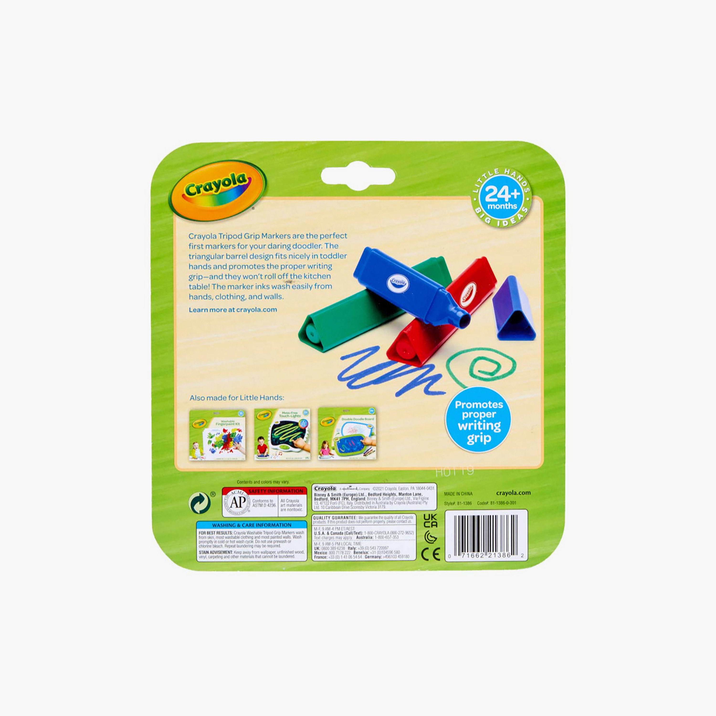 Crayola 8-Piece Washable Tripod Grip Crayons-school-artsandcrafts-image-6