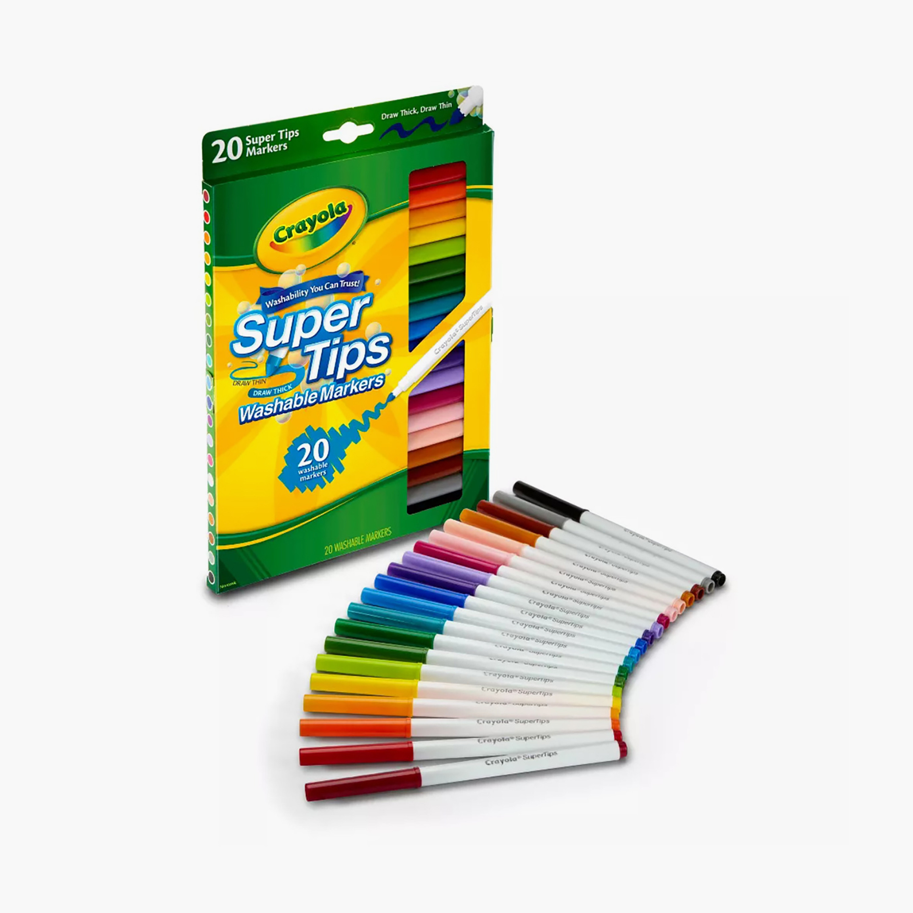 Crayola 20-Piece Super Tips Washable Markers-school-artsandcrafts-image-2