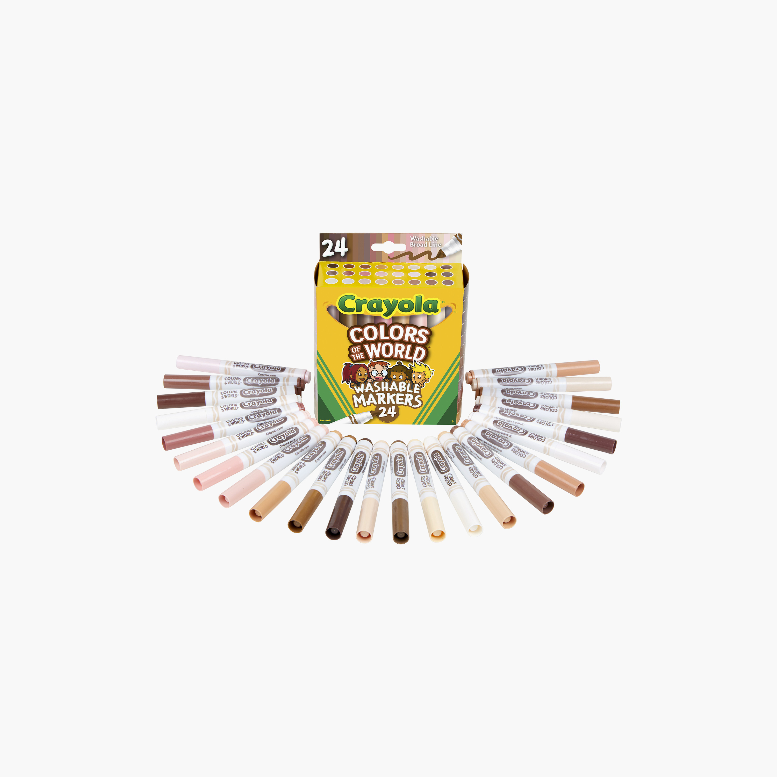 Crayola 24-Piece Colours of the World Broad Line Washable Markers-school-artsandcrafts-image-3