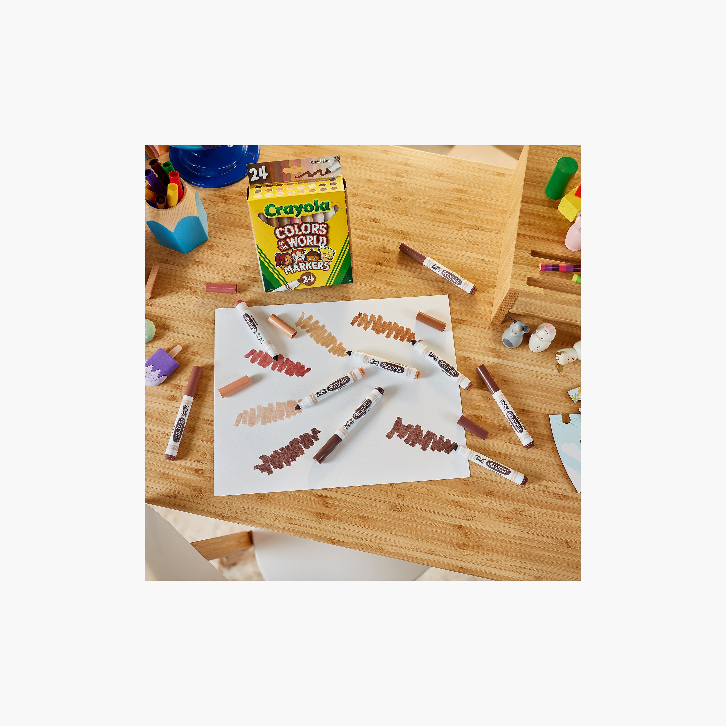Crayola 24-Piece Colours of the World Broad Line Washable Markers-school-artsandcrafts-image-7