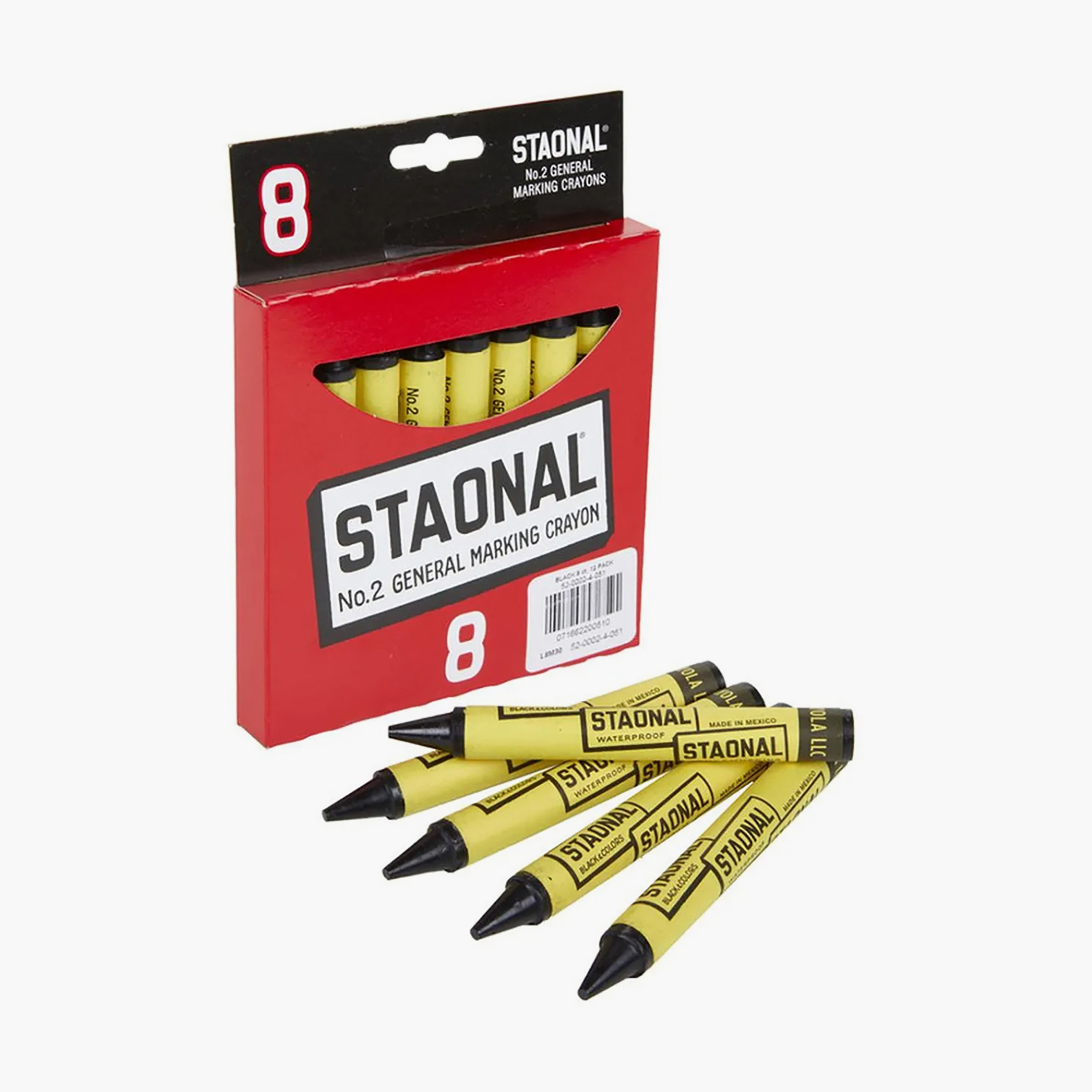 Crayola 8-Piece Staonal Marking Crayons - Black-school-artsandcrafts-image-3