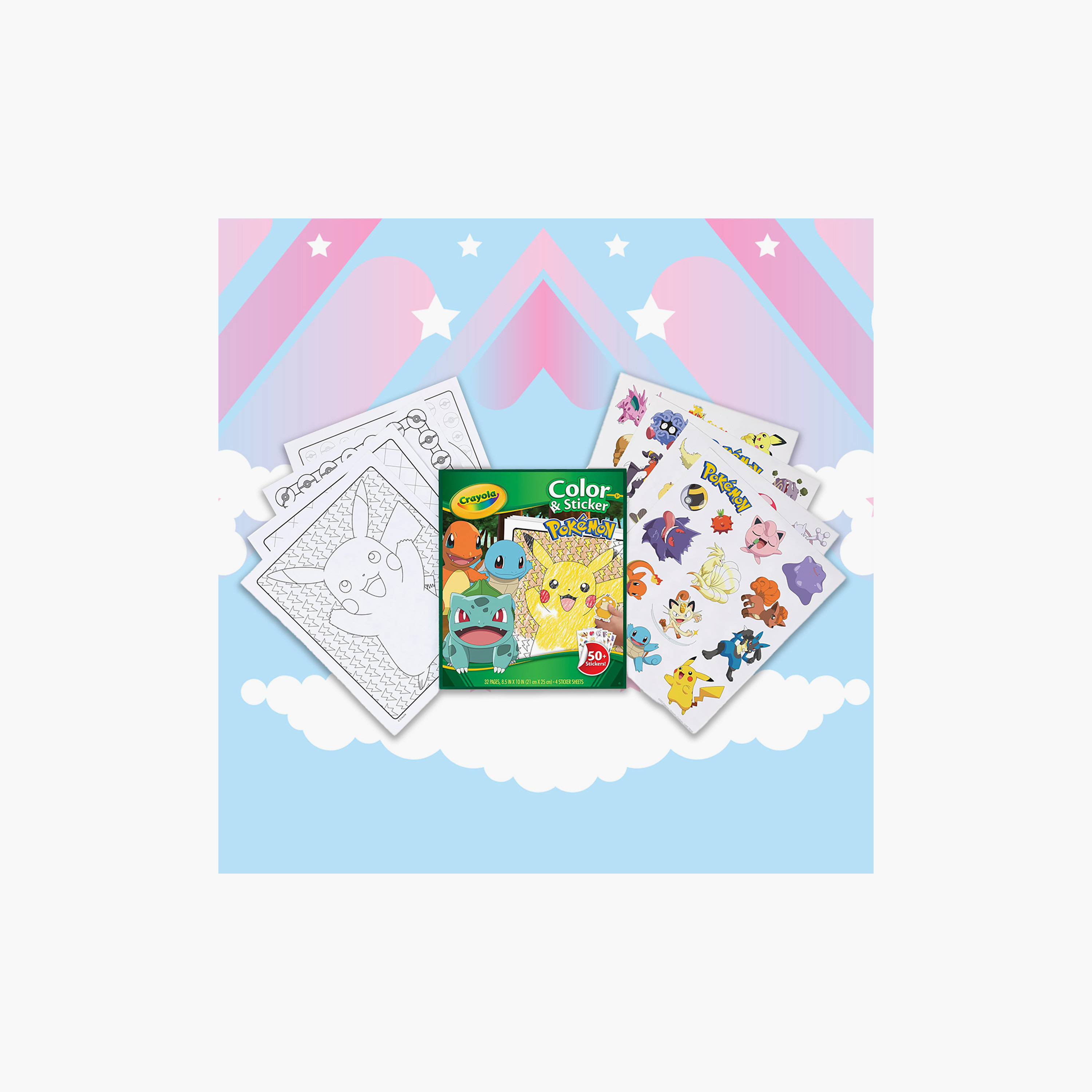 Crayola Pokemon Colour & Sticker Activity Kit-school-artsandcrafts-image-3