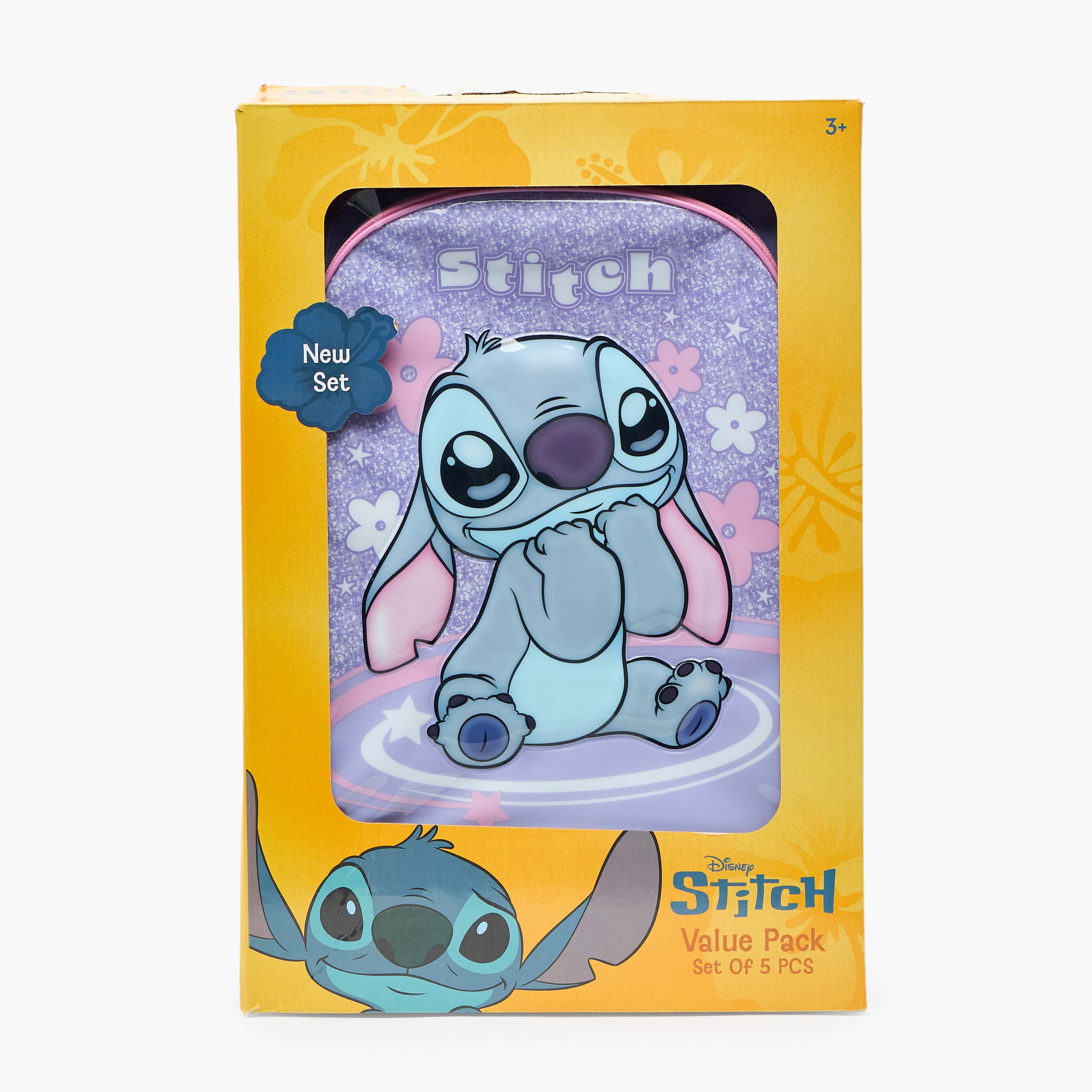 Disney Stitch Print 5-Piece School Trolley Bag Set for Kids 5-8 Years with Lunch Bag - 16 inches-school-bagsandbackpacks-trolleybags-image-21