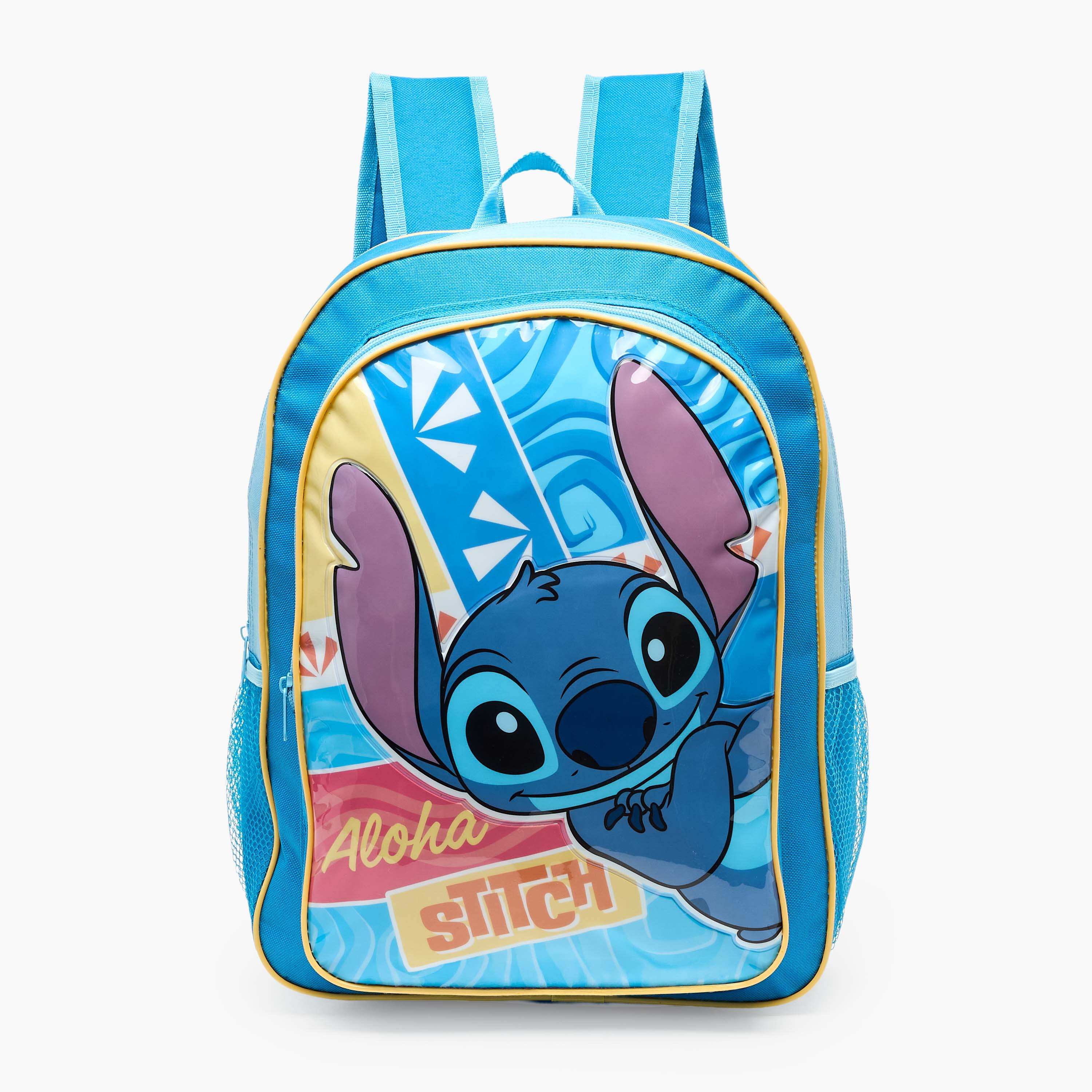 Disney Stitch Print Backpack 5-Piece School Bag Set for Kids 5-8 Years with Pencil Pouch-school-bagsandbackpacks-backpacks-image-3