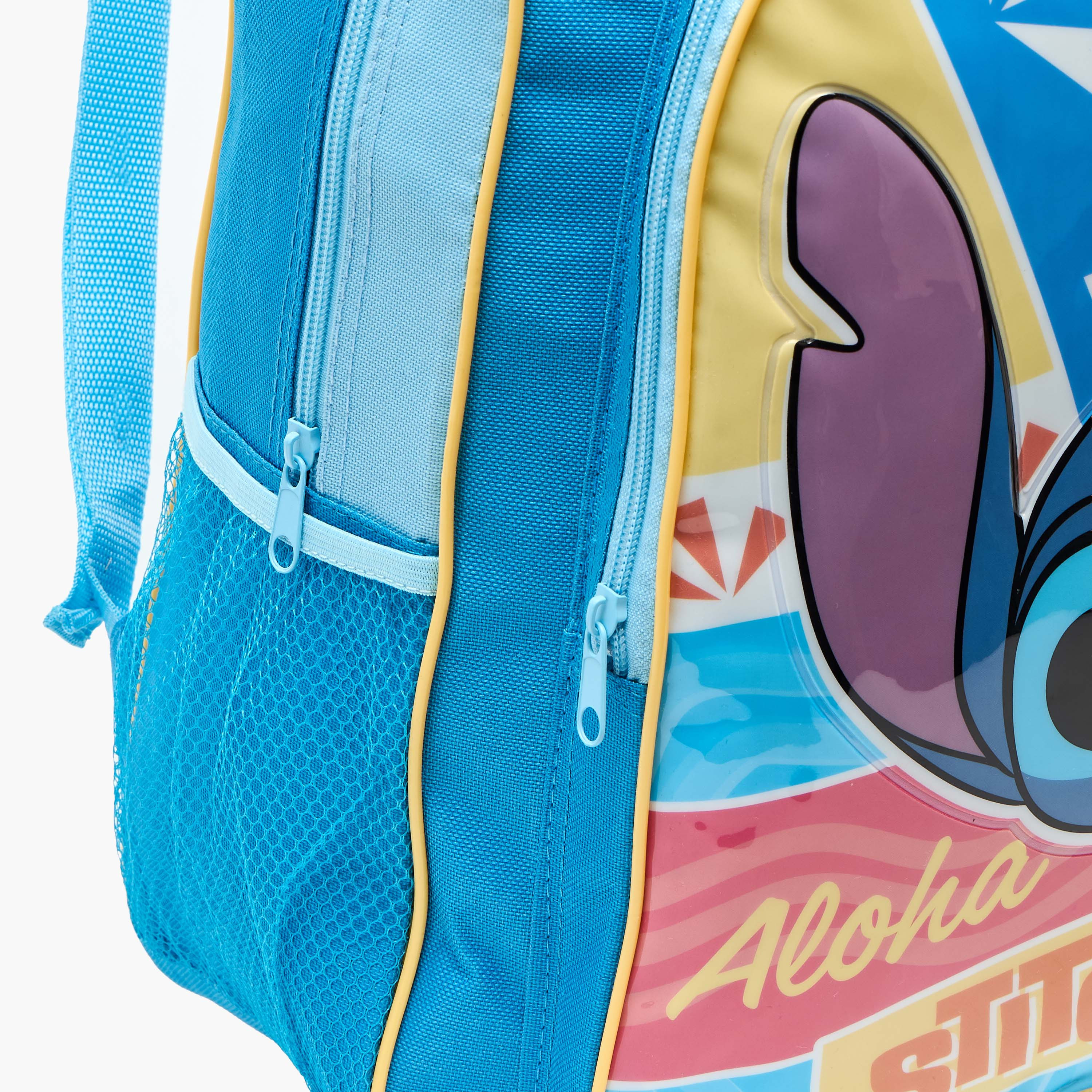 Disney Stitch Print Backpack 5-Piece School Bag Set for Kids 5-8 Years with Pencil Pouch-school-bagsandbackpacks-backpacks-image-6